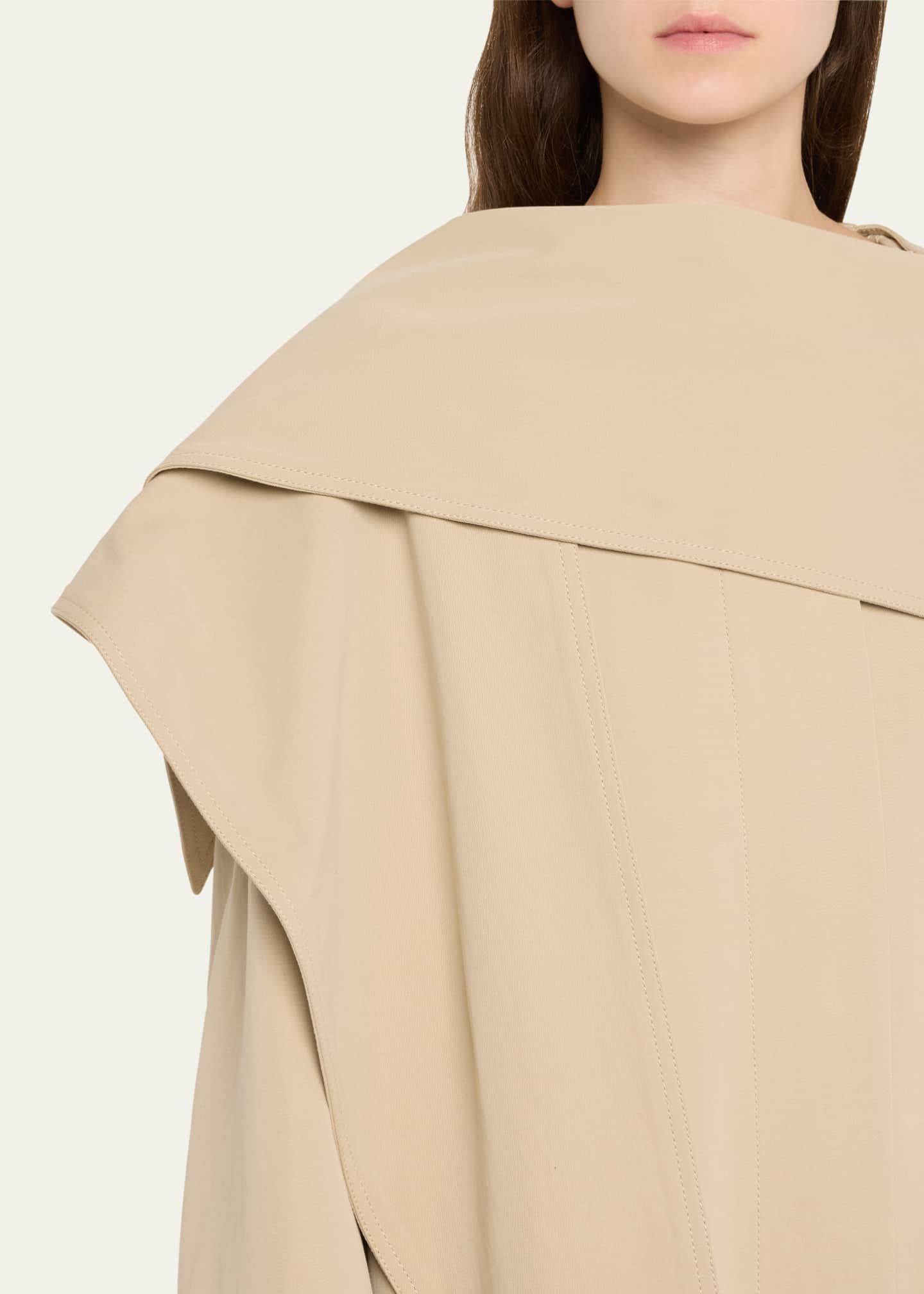 Adam Lippes Gesse Oversized Cotton Twill Coat Image 5 of 5