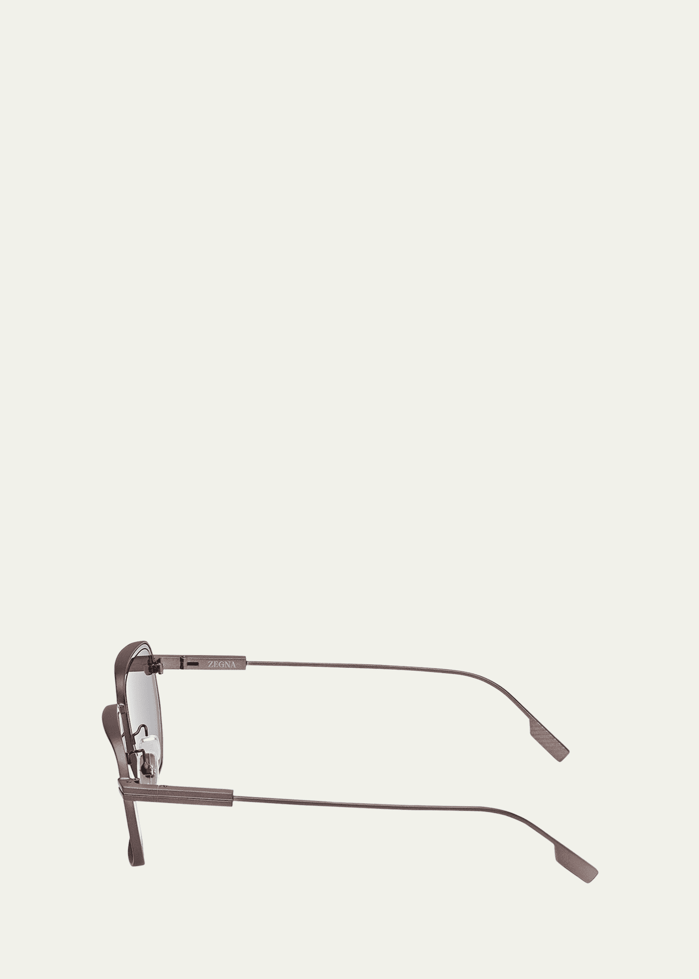 ZEGNA Men's Round Metal and Acetate Sunglasses Image 3 of 3