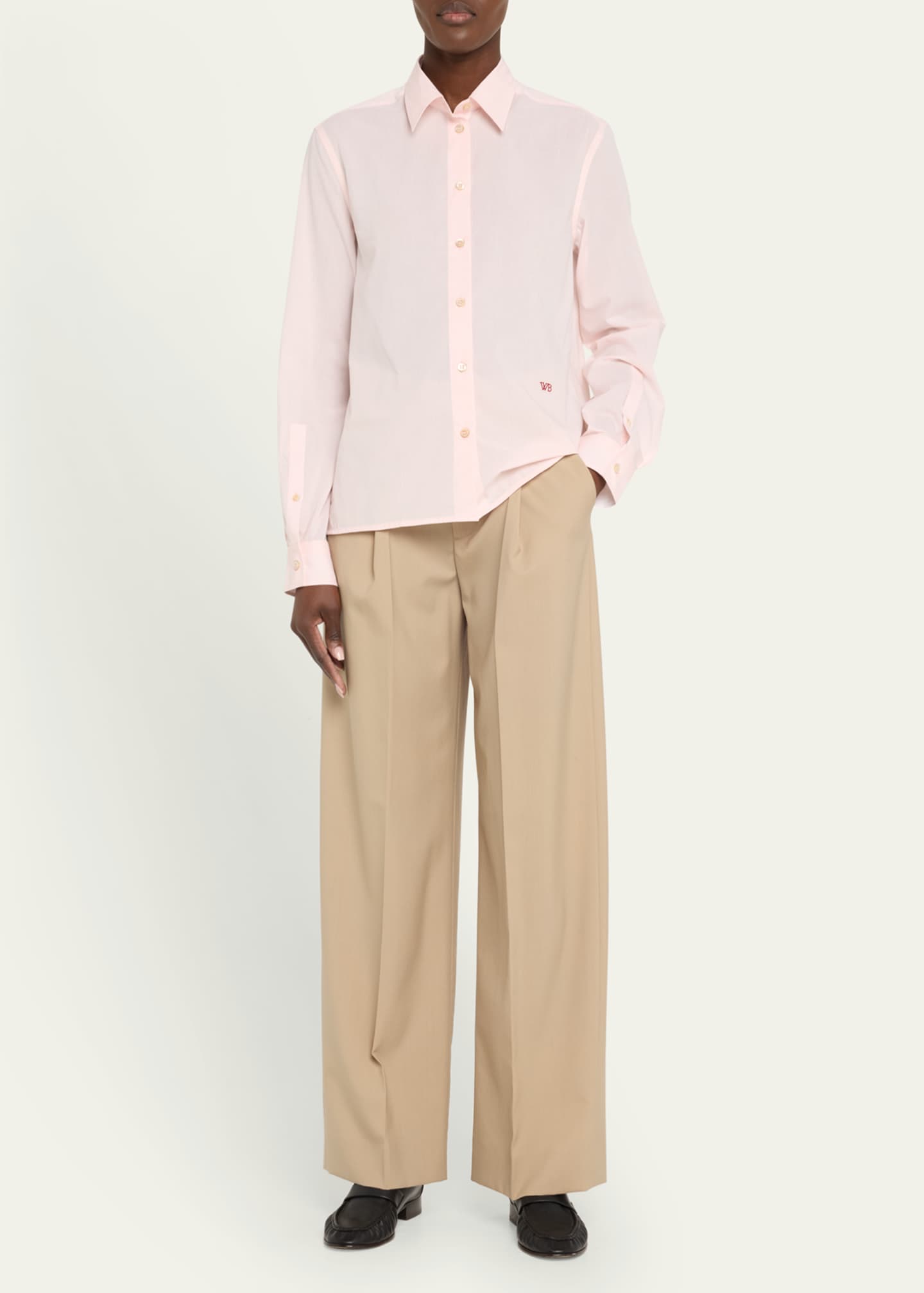 Wales Bonner Lotus Button Down Cotton Shirt Image 2 of 5