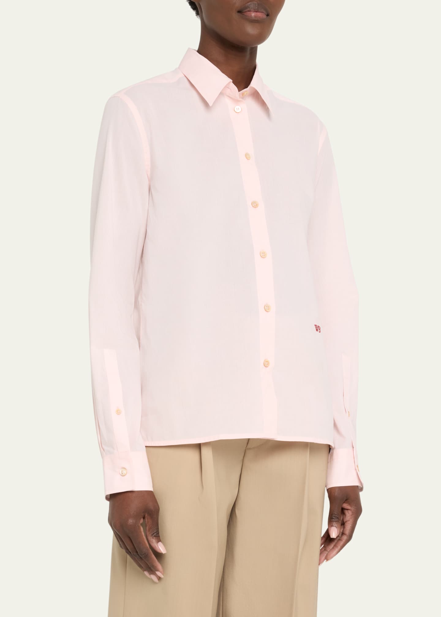 Wales Bonner Lotus Button Down Cotton Shirt Image 4 of 5