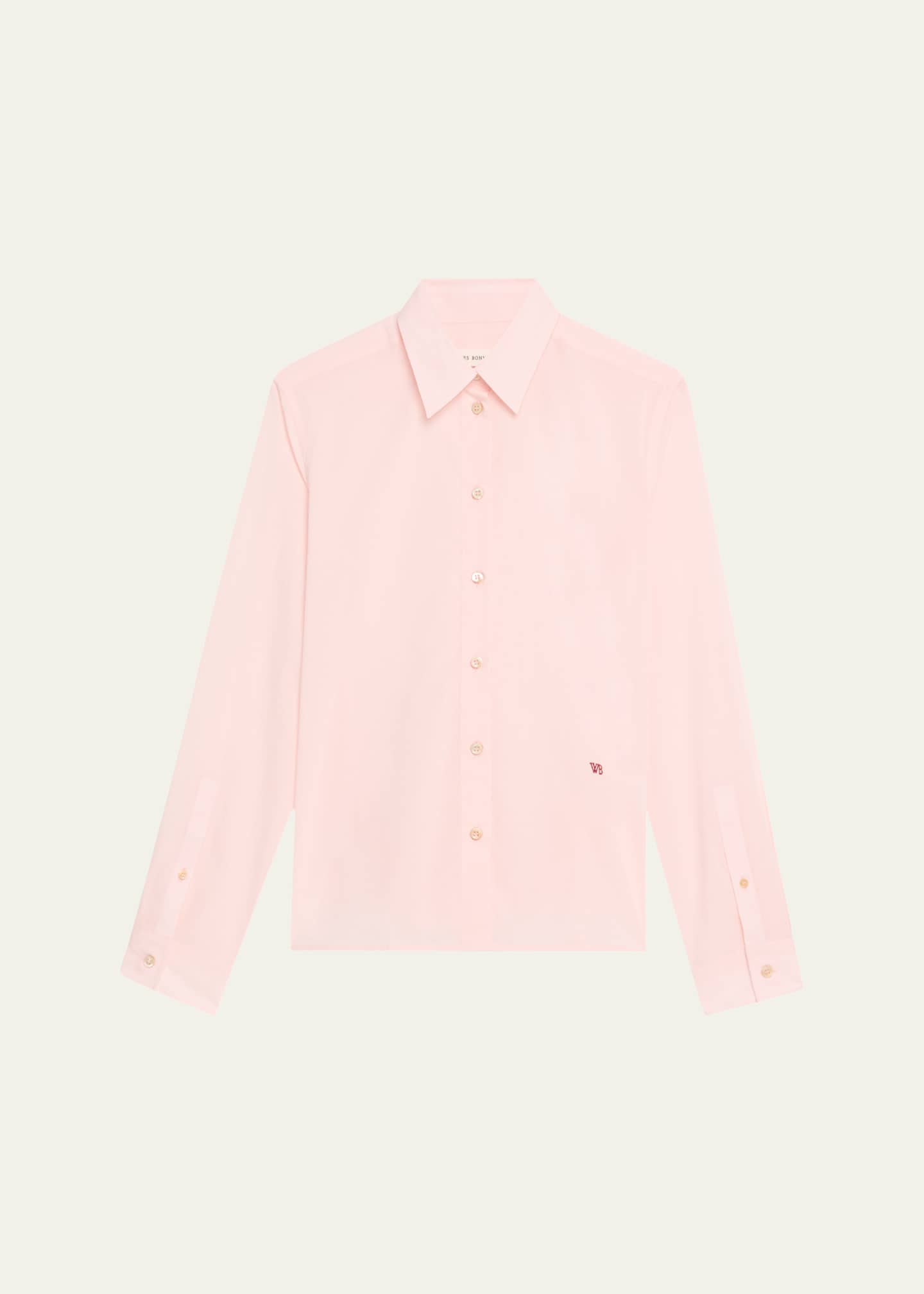Wales Bonner Lotus Button Down Cotton Shirt Image 1 of 5