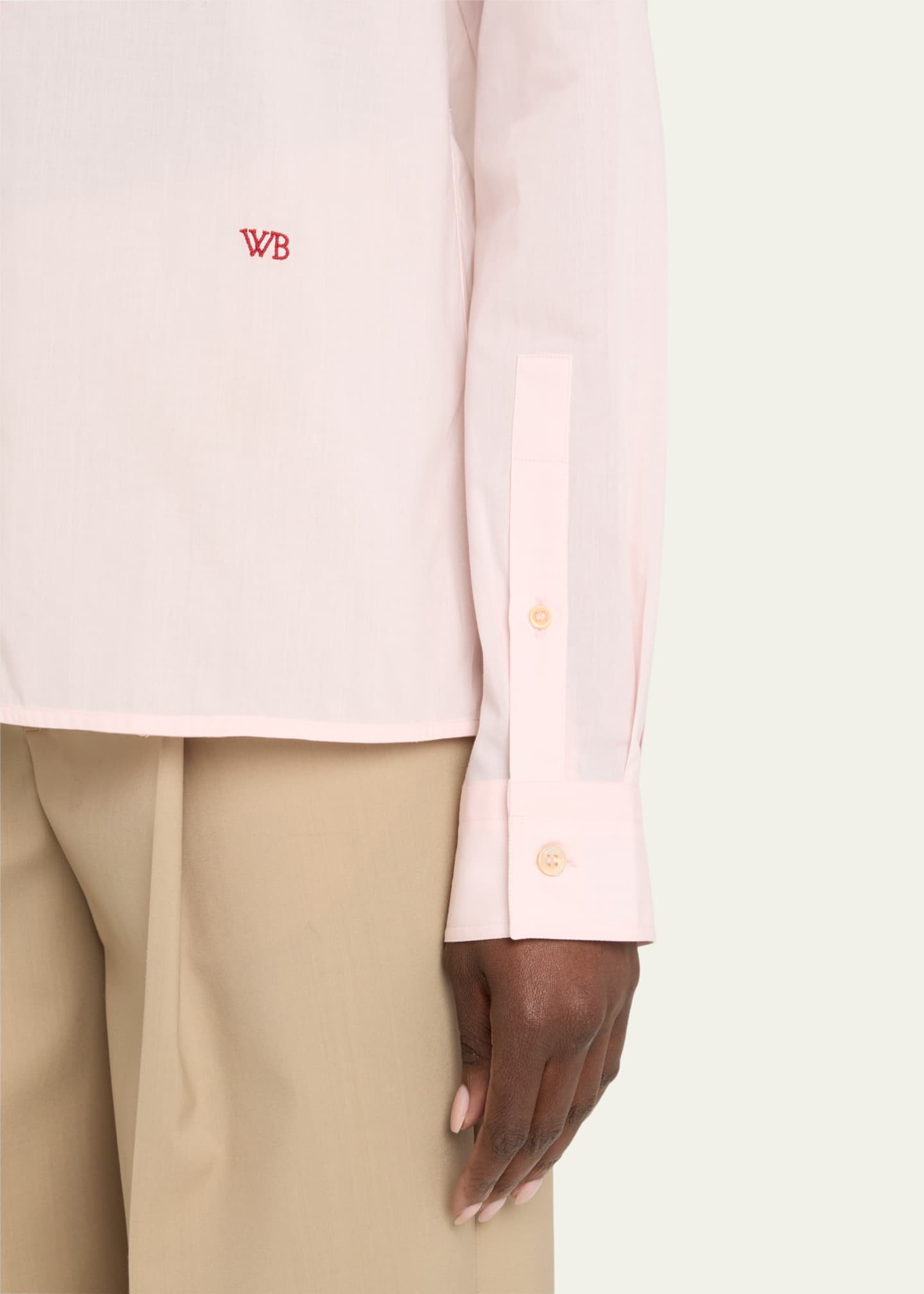 Wales Bonner Lotus Button Down Cotton Shirt Image 5 of 5