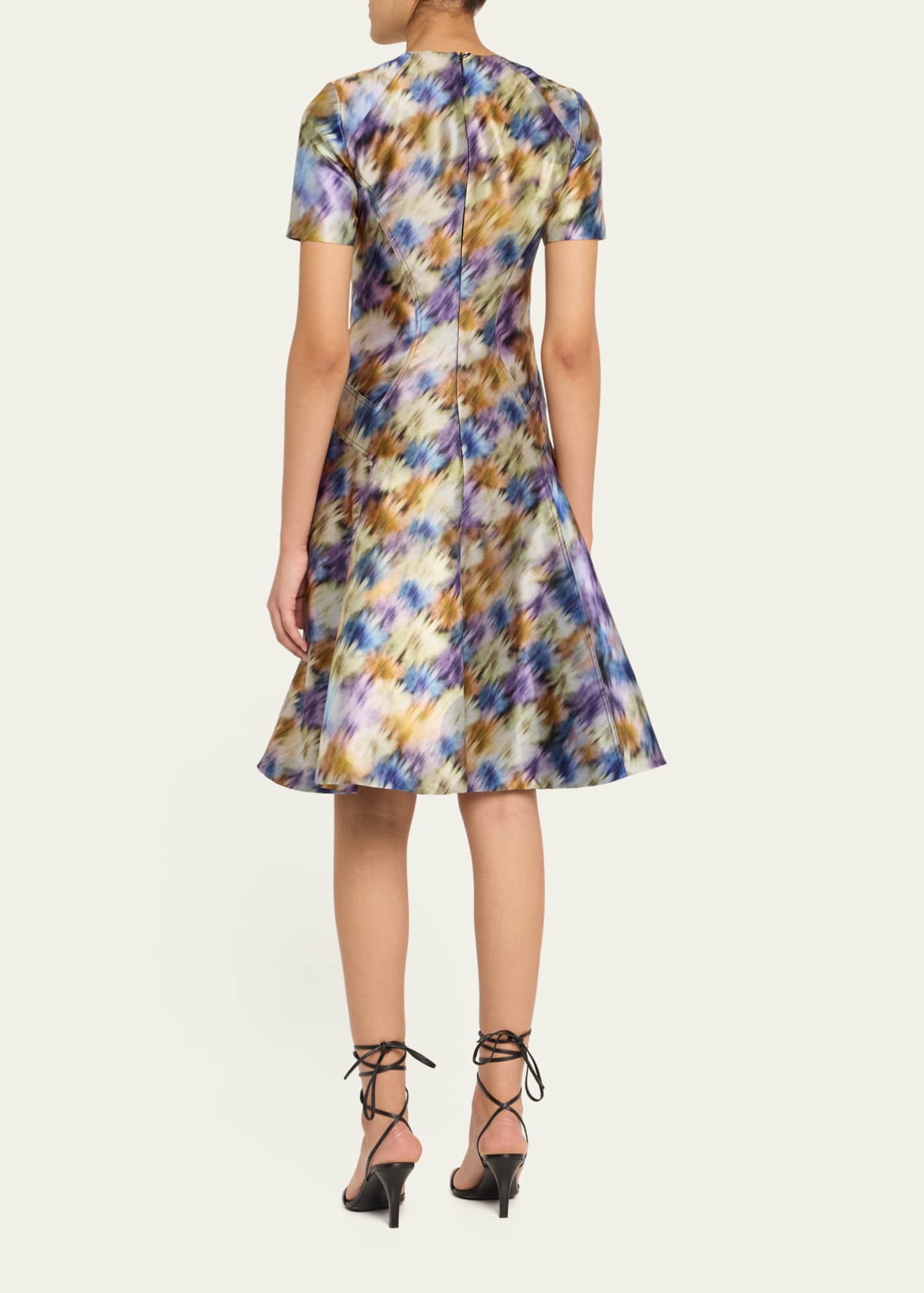 Prabal Gurung Abstract Fit-Flare Dress Image 3 of 5