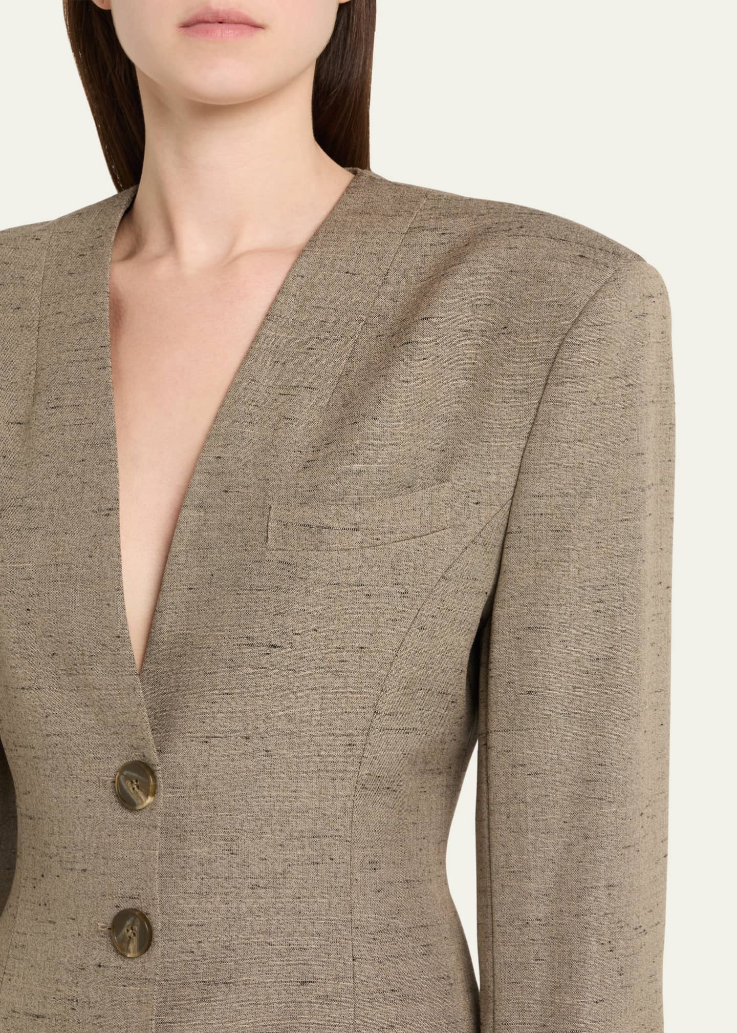 Prabal Gurung Sherwani Curved Hem Jacket Image 5 of 5