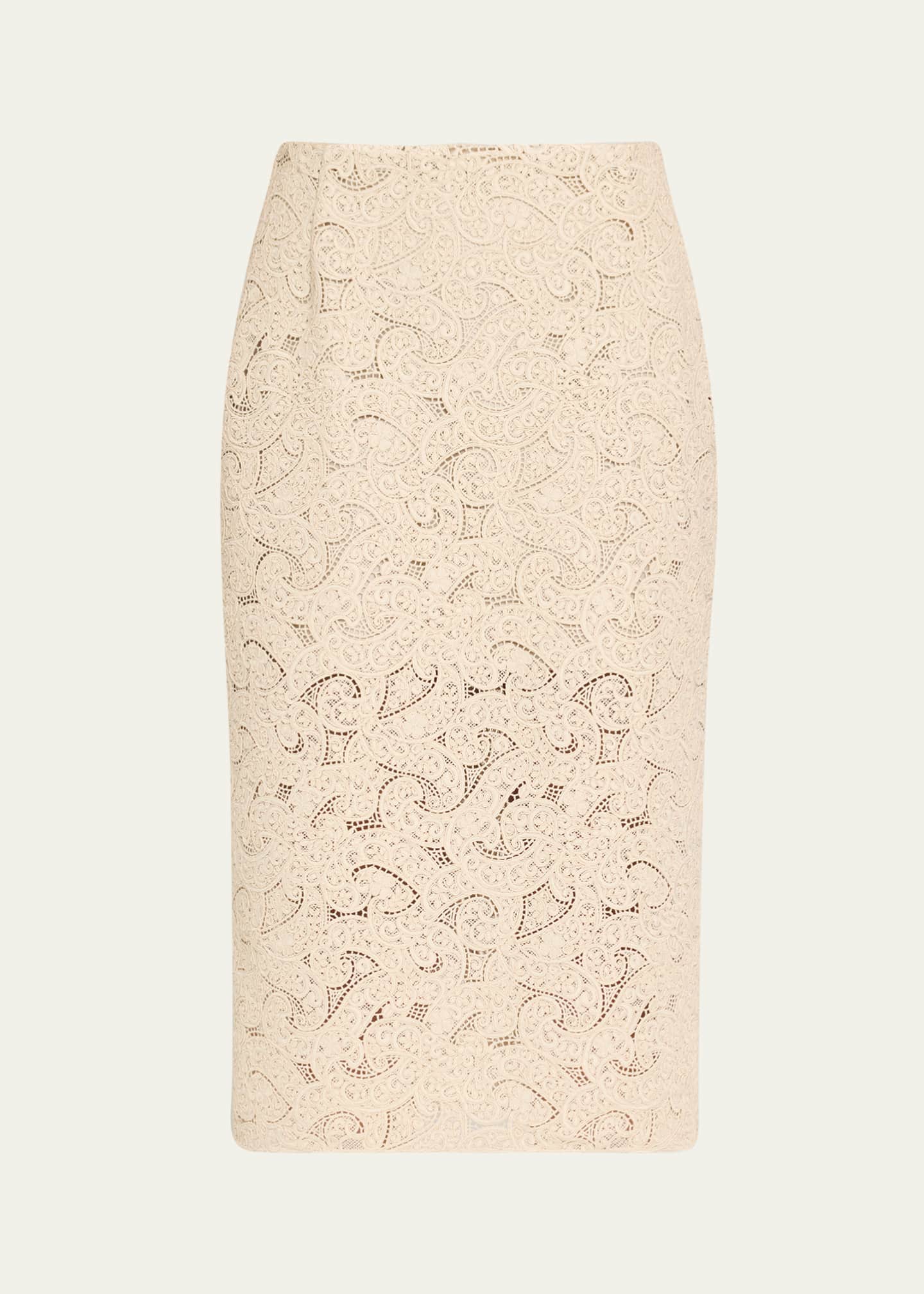Prabal Gurung Lace Midi Pencil Skirt Image 1 of 5