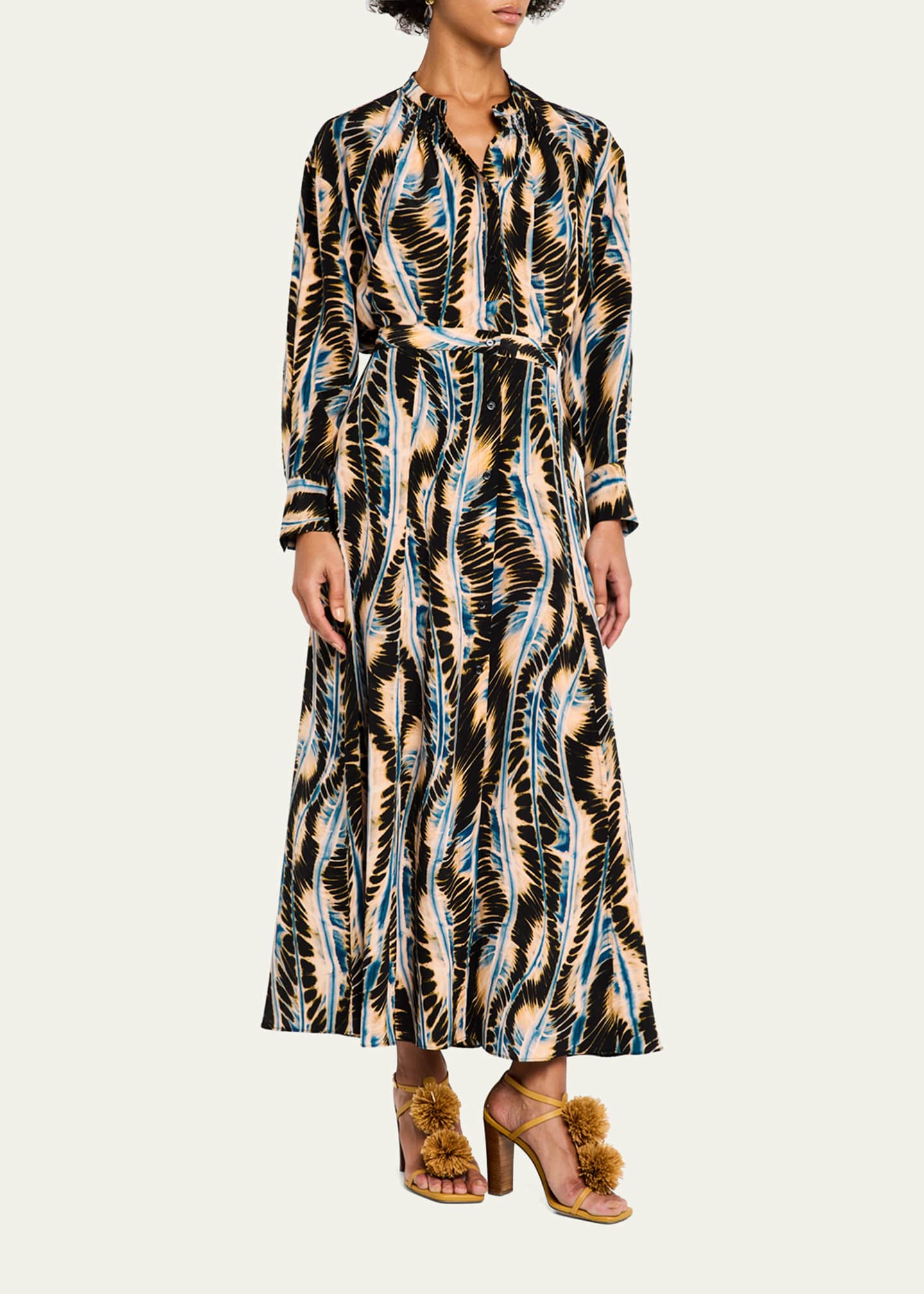Ulla Johnson Rowan Button-Front Silk Skirt Image 2 of 5