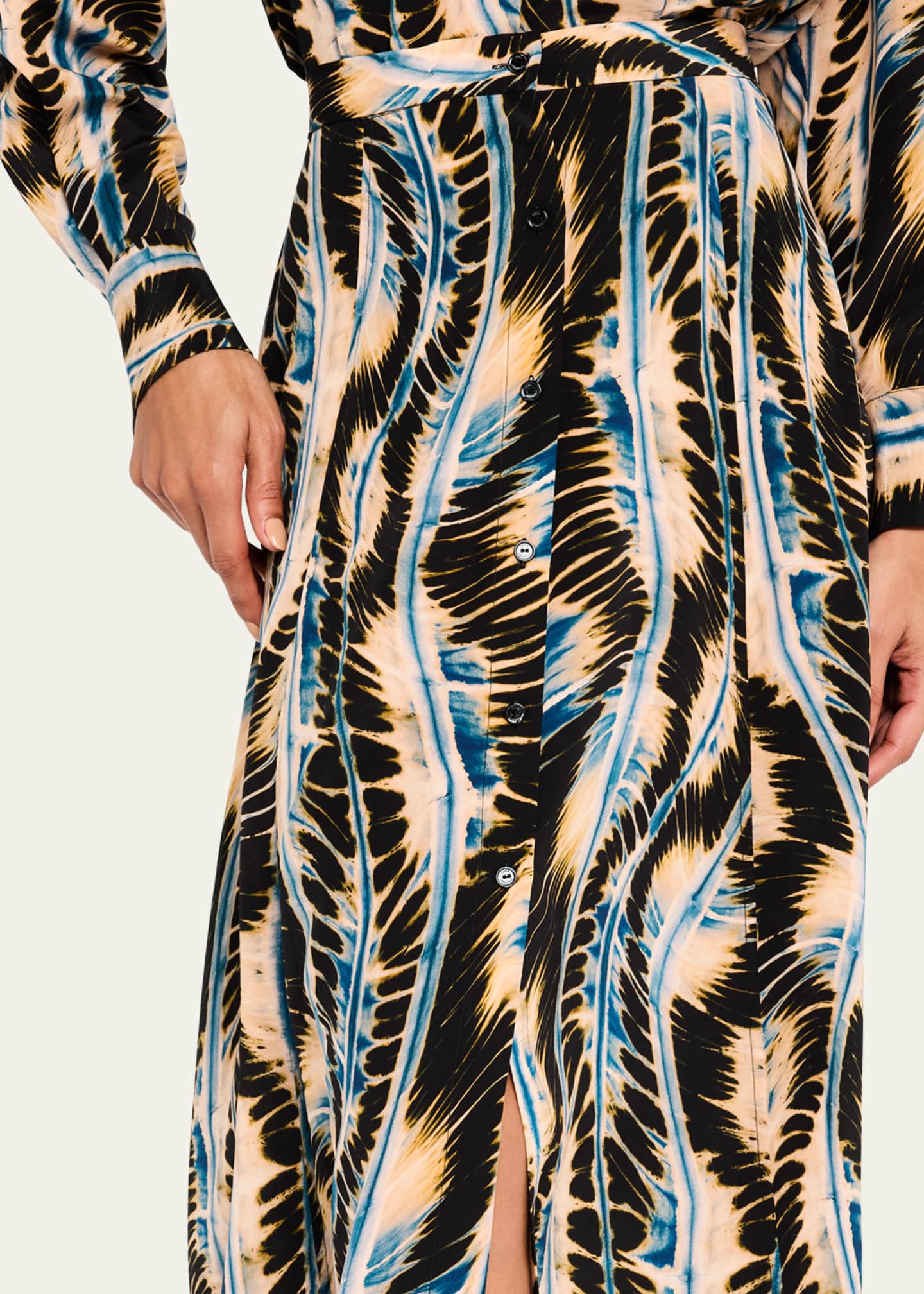 Ulla Johnson Rowan Button-Front Silk Skirt Image 5 of 5