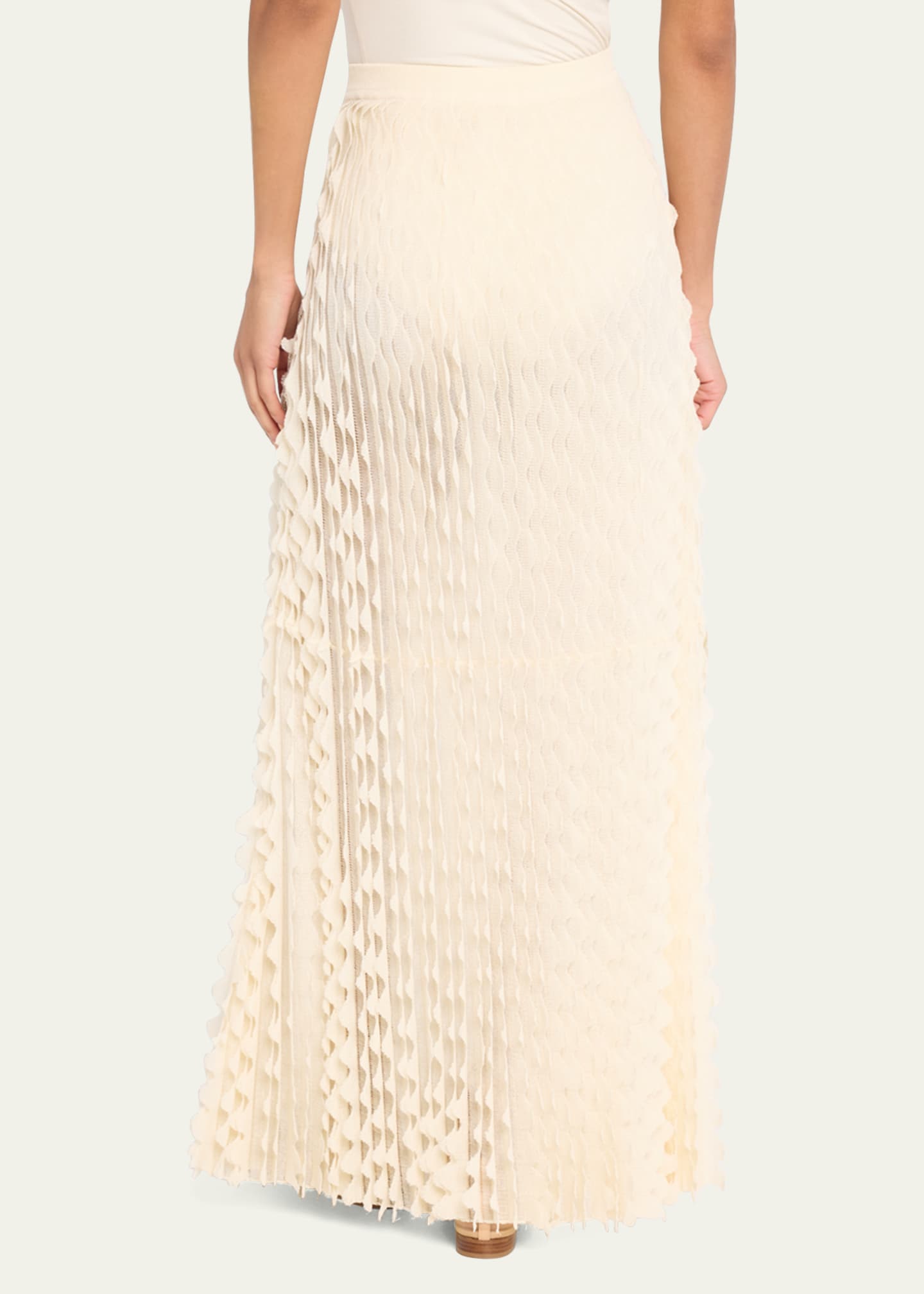 Ulla Johnson Willa Scalloped Ruffle Maxi Skirt Image 3 of 5