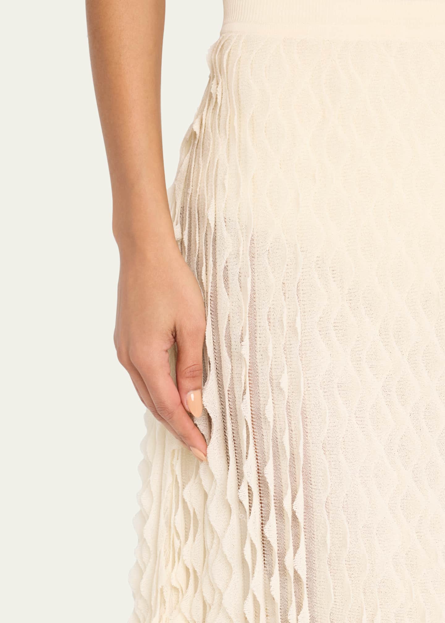 Ulla Johnson Willa Scalloped Ruffle Maxi Skirt Image 5 of 5