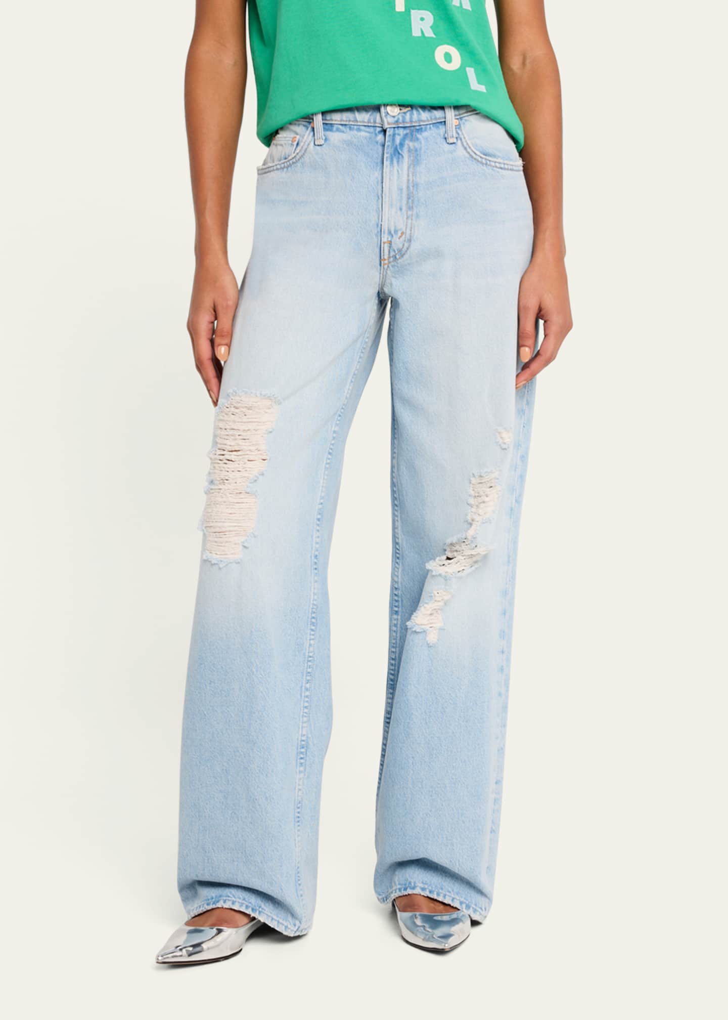 デニム・ジーパン MOTHER Women Denim Pants 10798 1646 THE SPINNER ZIP SNEAKBKG The Ditcher Roller Zip Skimp - Music Is The Medium | MOTHER