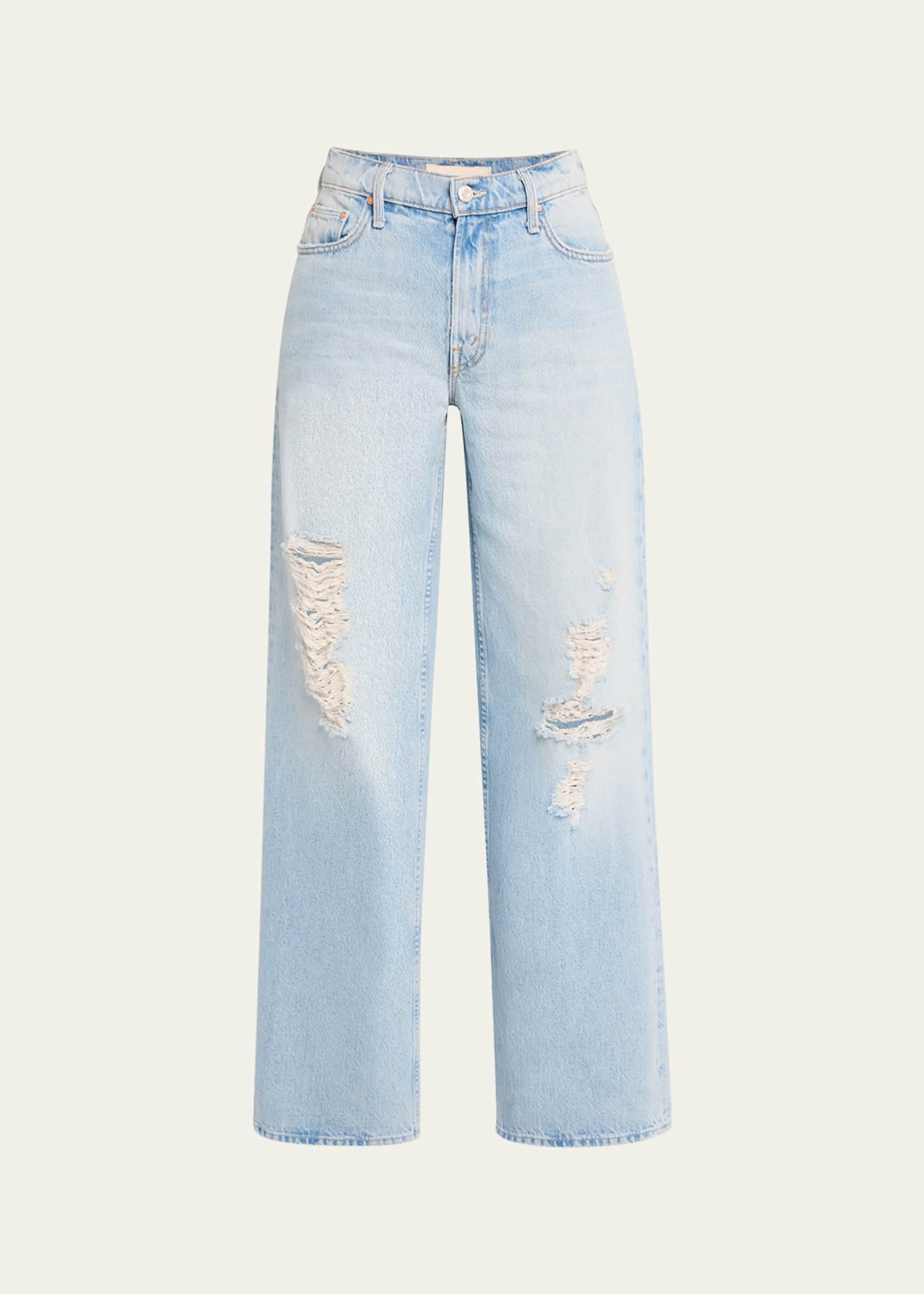 デニム・ジーパン MOTHER 'The Spinner Zip Sneak' jeans White The Spinner Zip Sneak - Totally Innocent | MOTHER DENIM