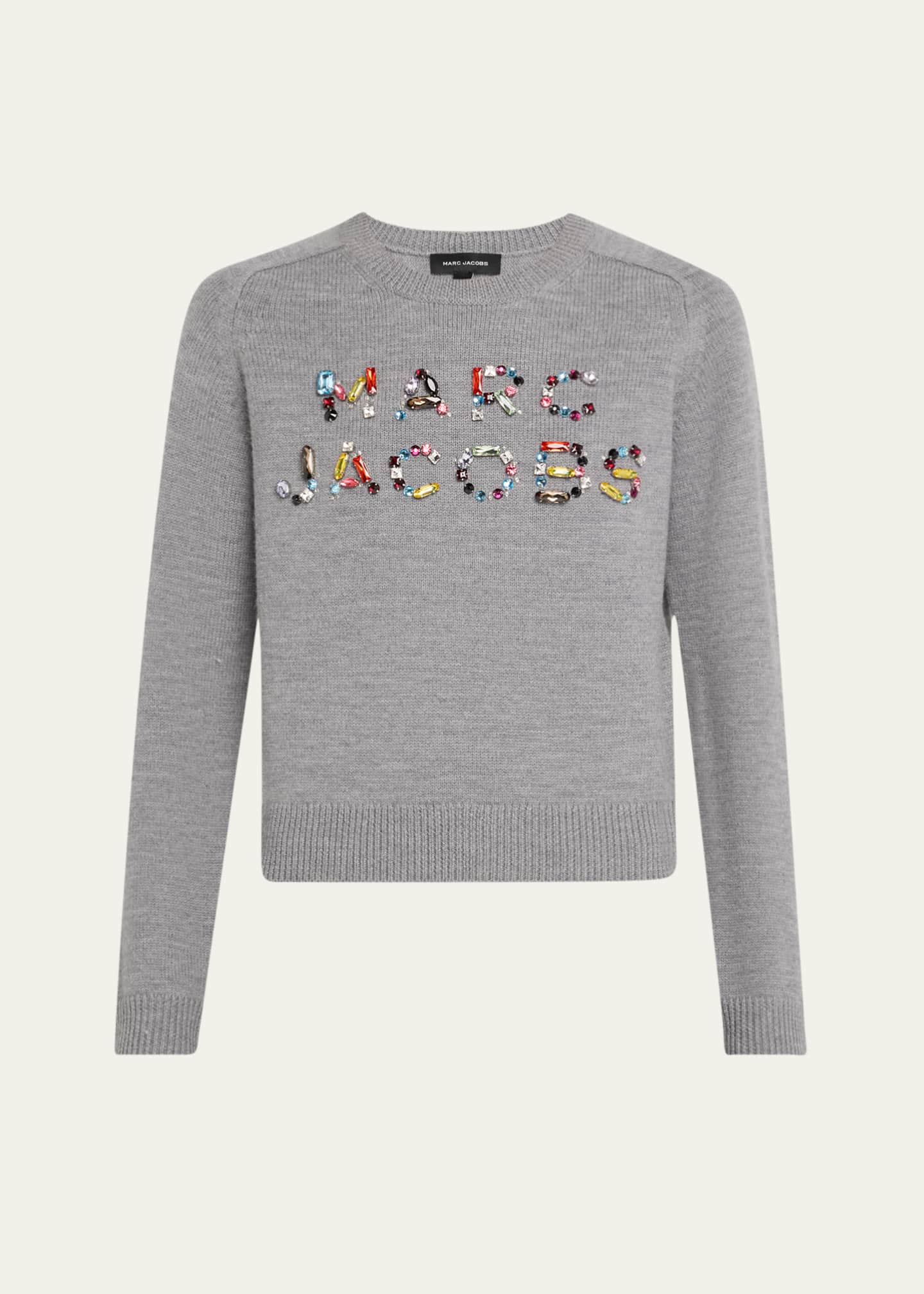 Marc Jacobs Gem Logo Knit Crewneck Sweater Image 1 of 5