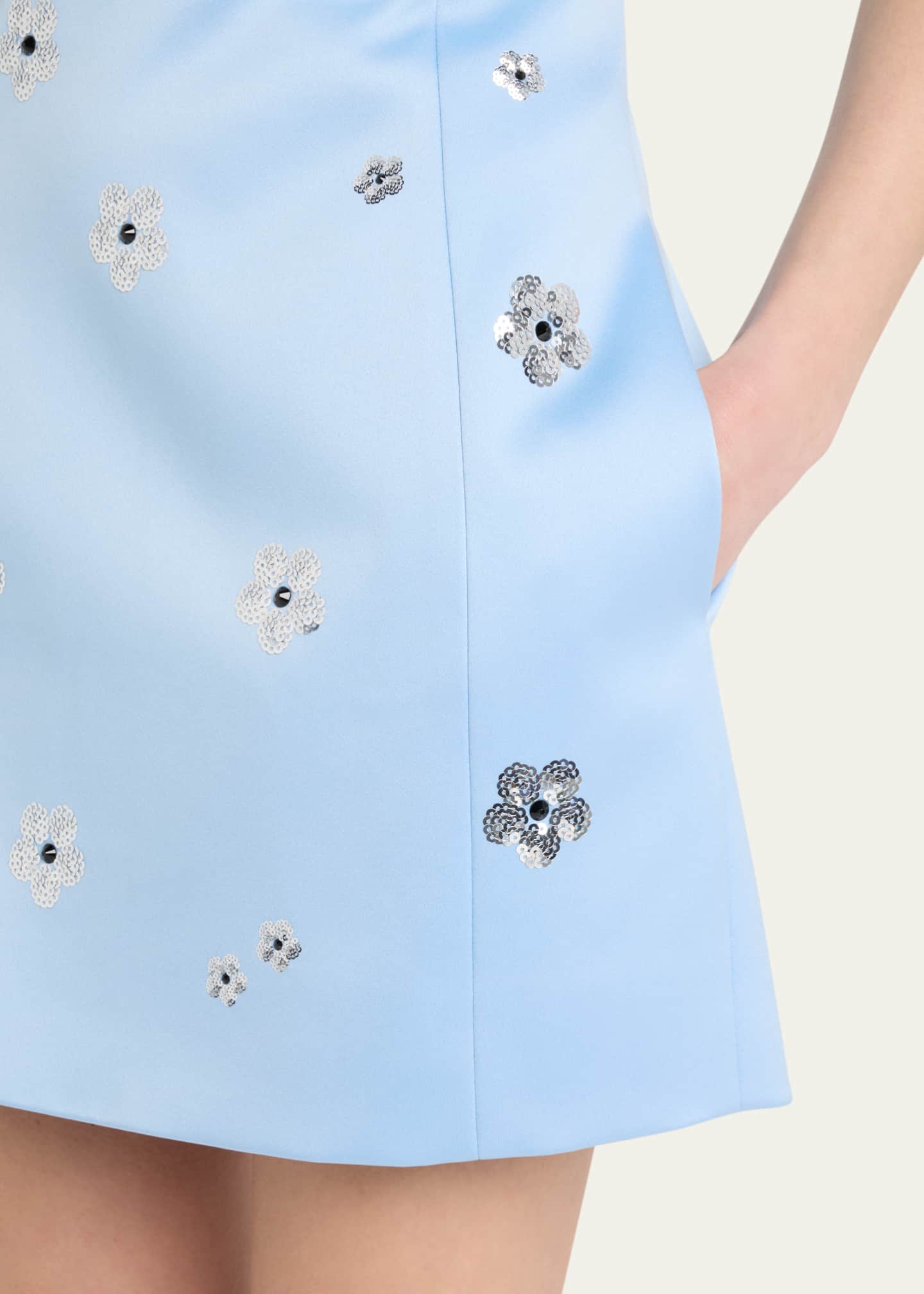 Marc Jacobs Daisy Sequined Off-The-Shoulder Mini Dress Image 5 of 5