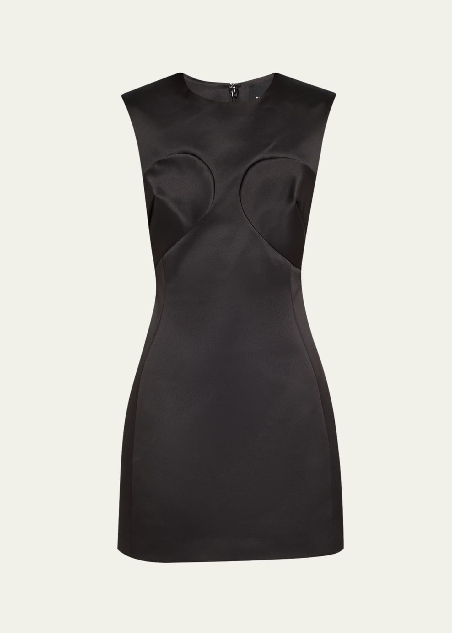 Marc Jacobs Seamed Up Satin Sleeveless Mini Dress Image 1 of 5