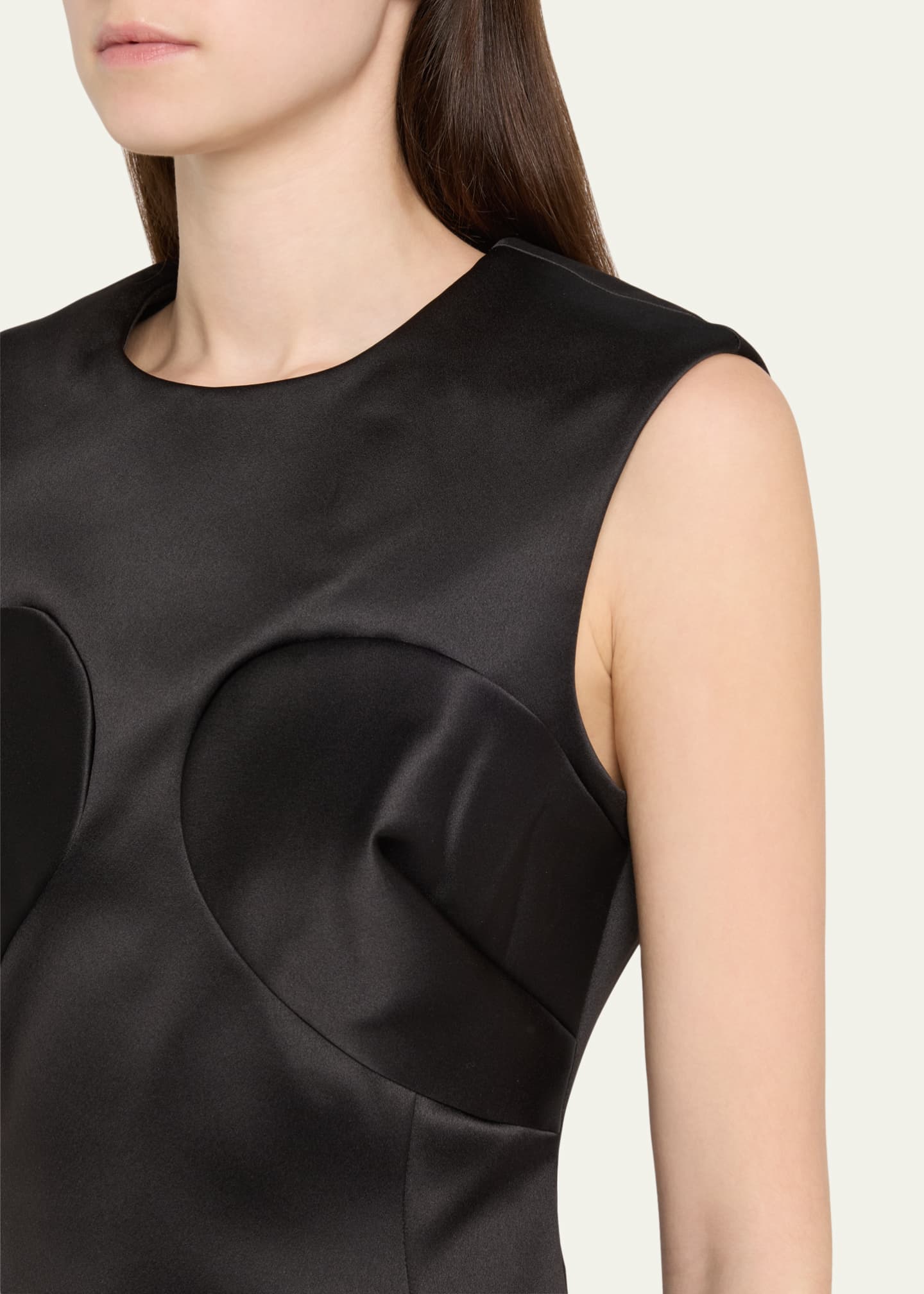 Marc Jacobs Seamed Up Satin Sleeveless Mini Dress Image 5 of 5