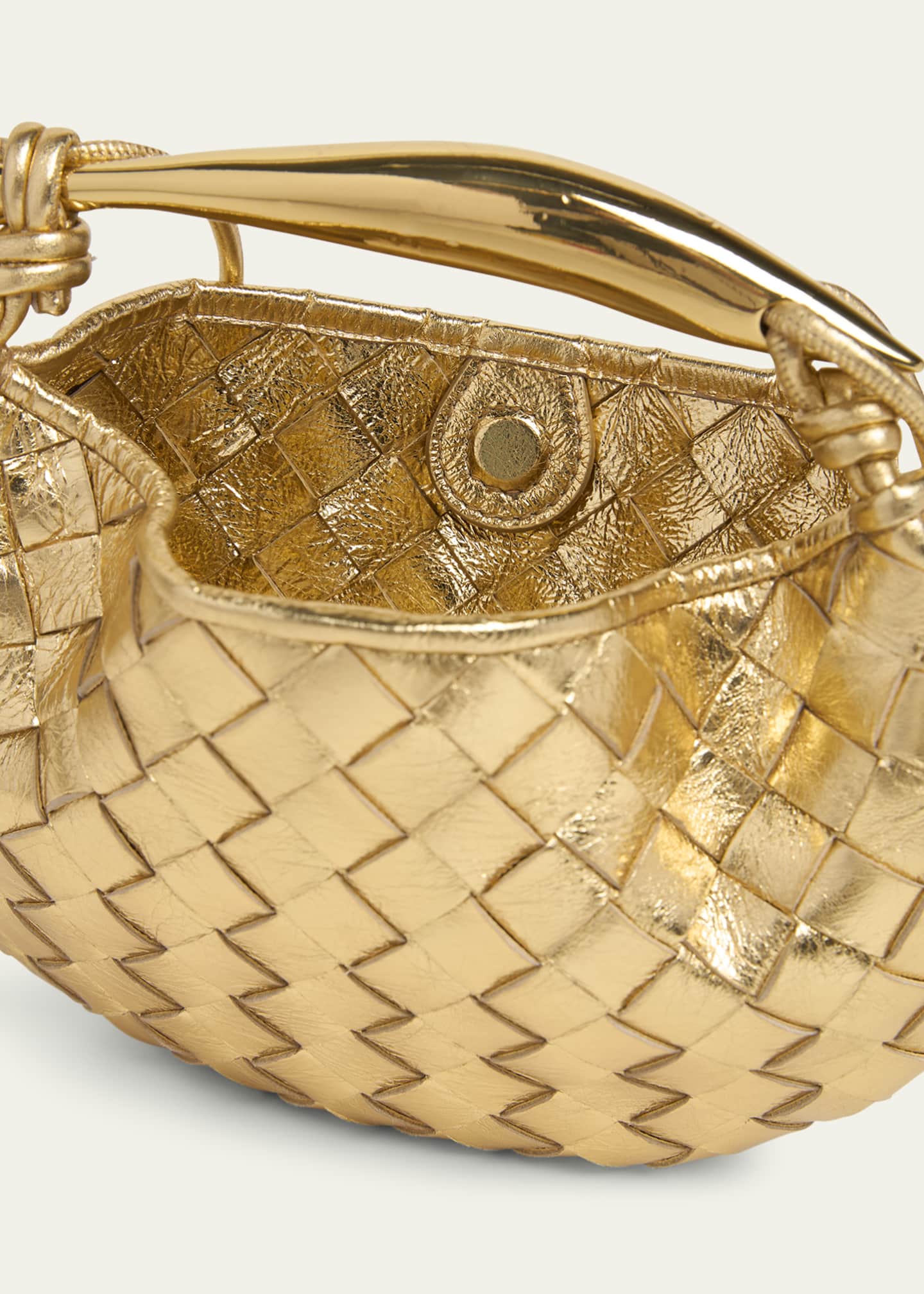 【国内発】BOTTEGA VENETA MINI SARDINE ショルダーバッグ Bottega Veneta Mini Sardine Metallic Crossbody Bag