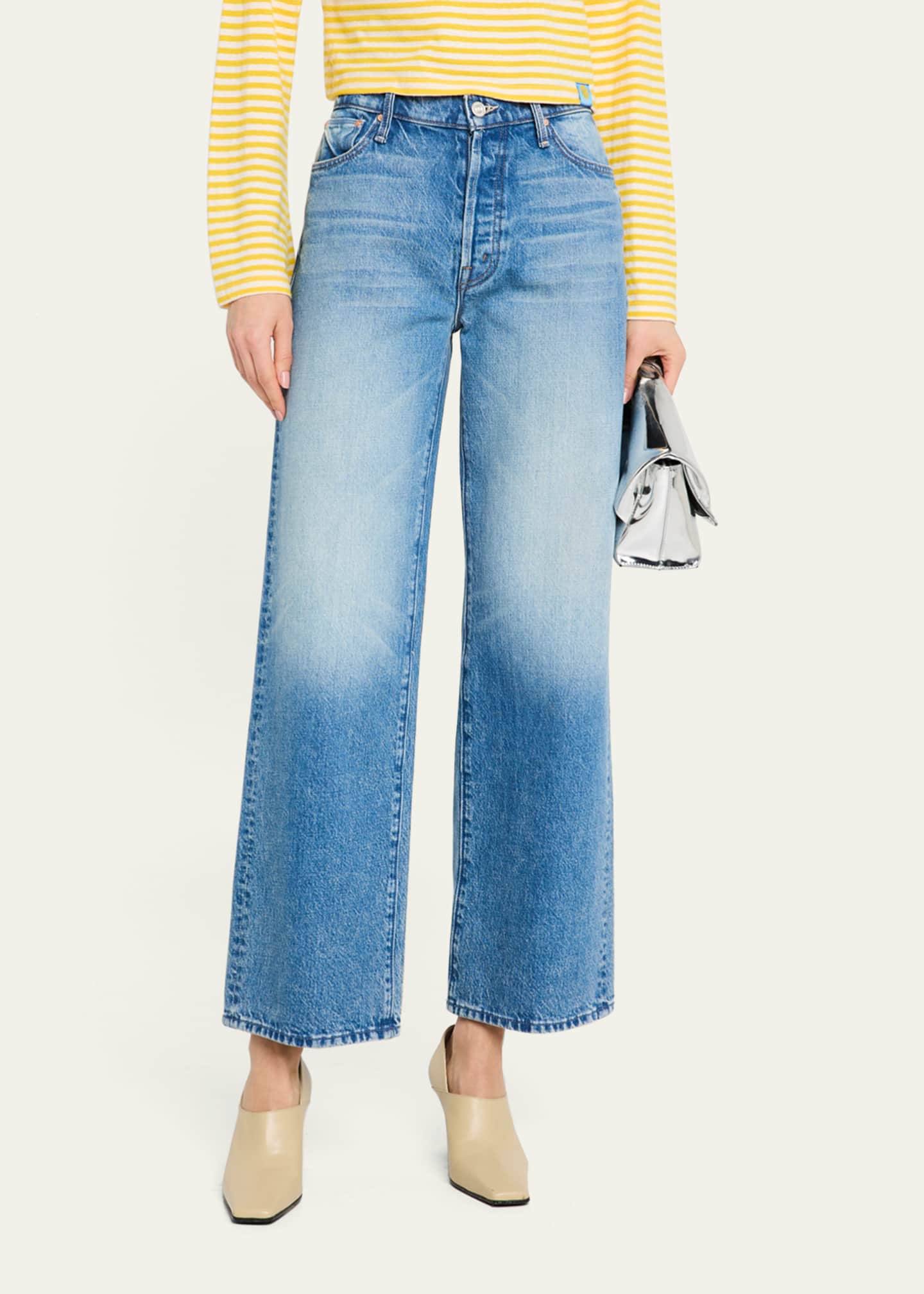 MOTHER Lil' Dodger Button Sneak Jeans Image 4 of 5