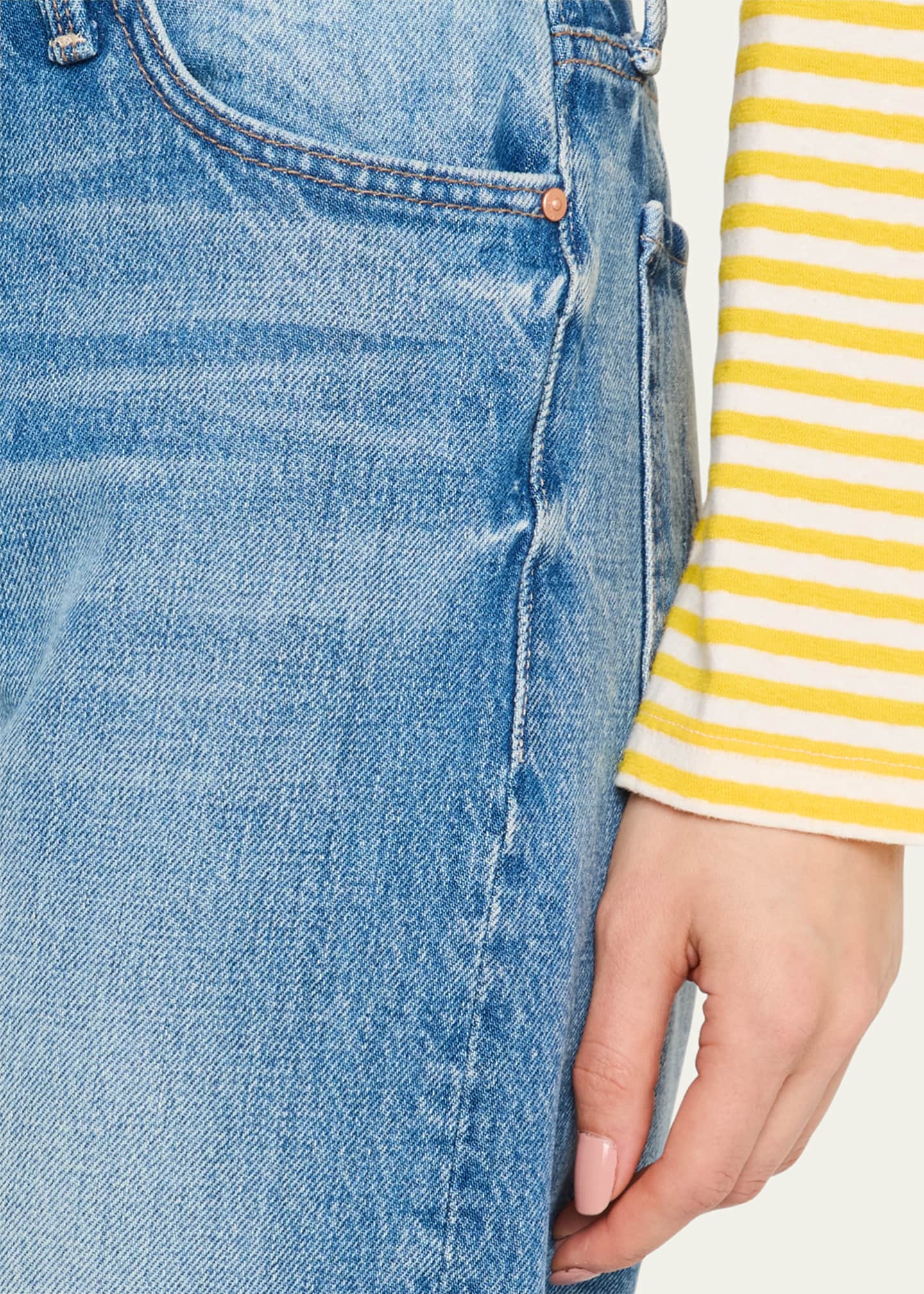 MOTHER Lil' Dodger Button Sneak Jeans Image 5 of 5
