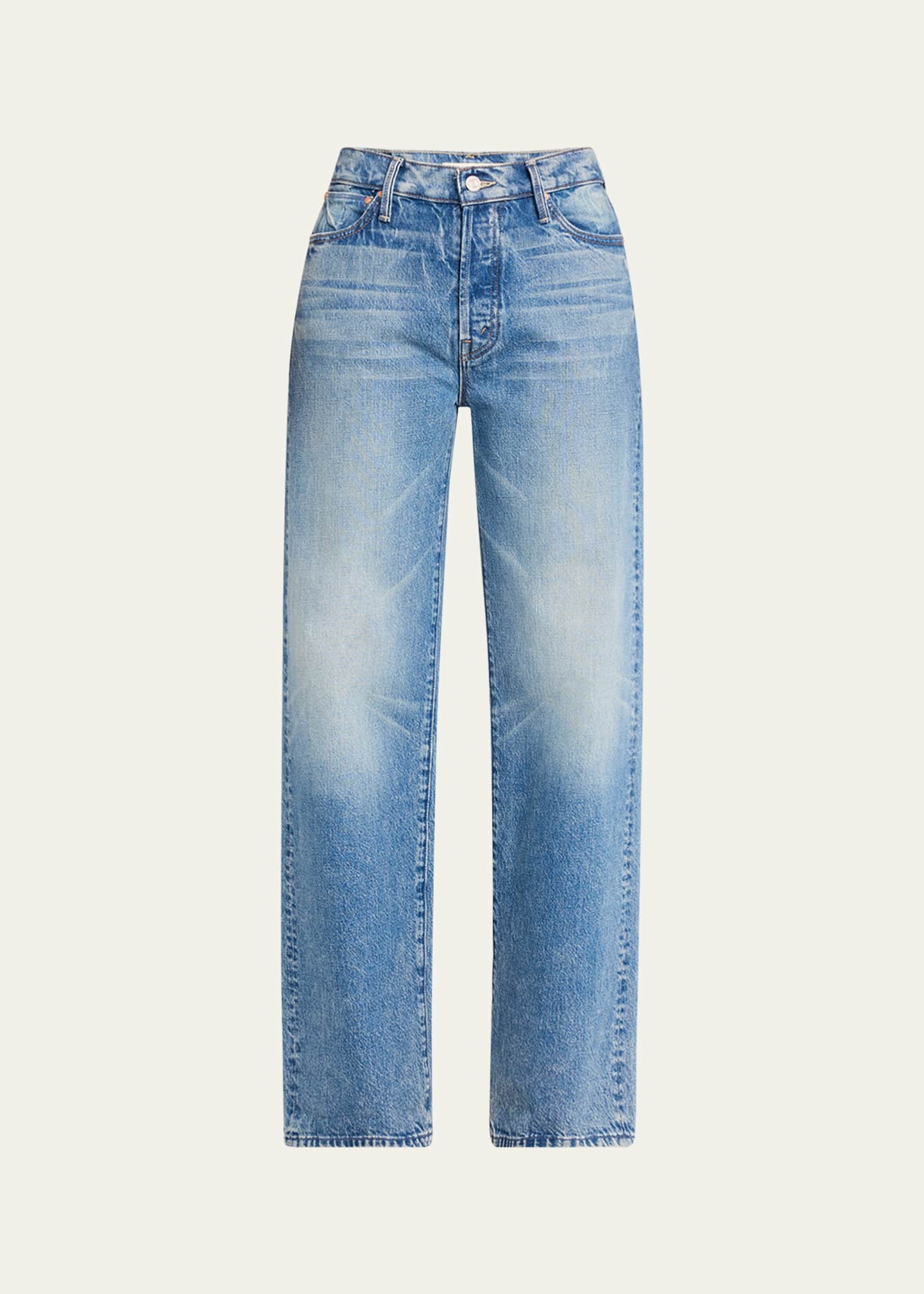 sudo skipper denim jc「the button」#9131 MOTHER The Dodger Button Sneak Jeans - Bergdorf Goodman