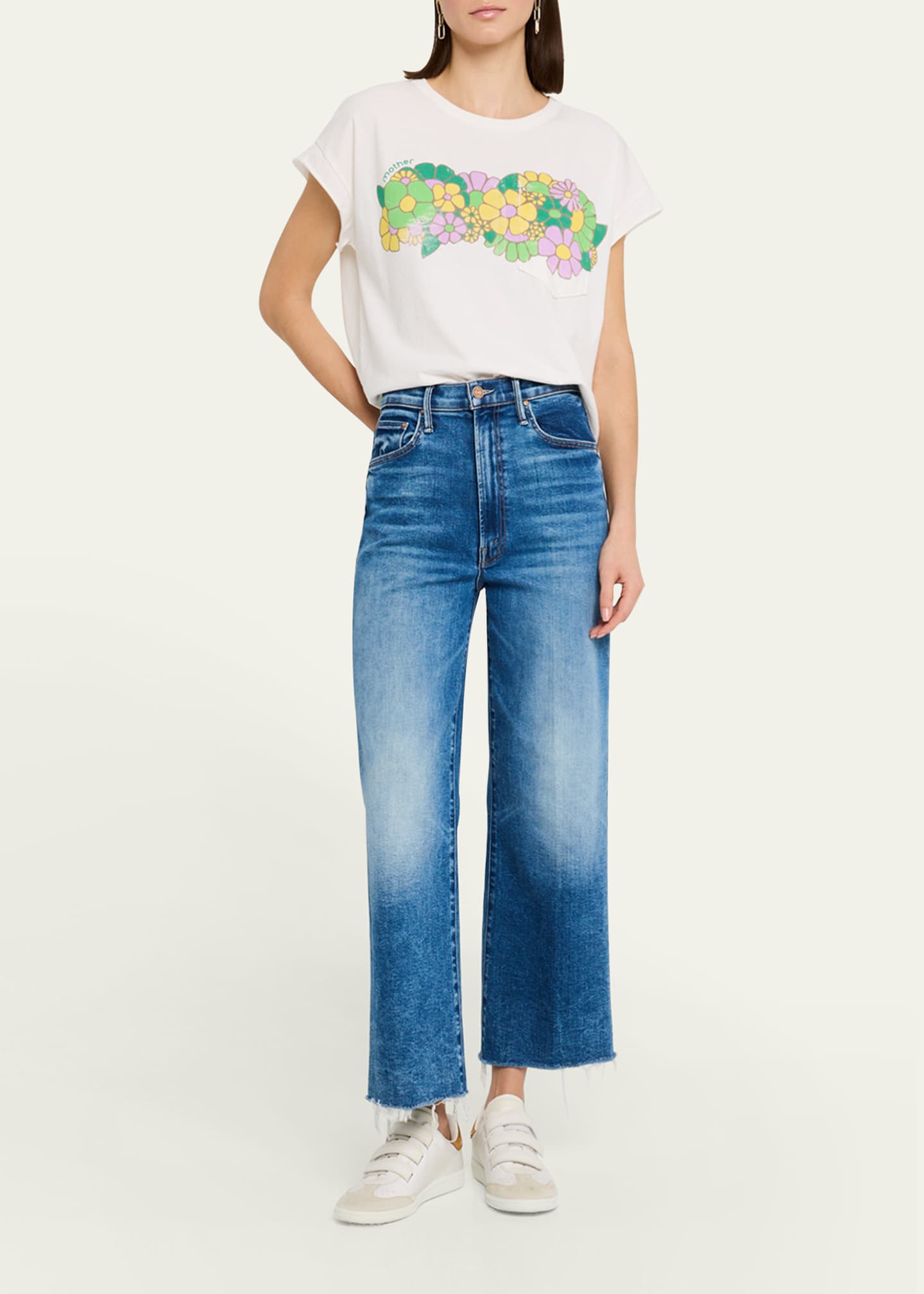 MOTHER The Maven Ankle Fray Jeans Image 2 of 5