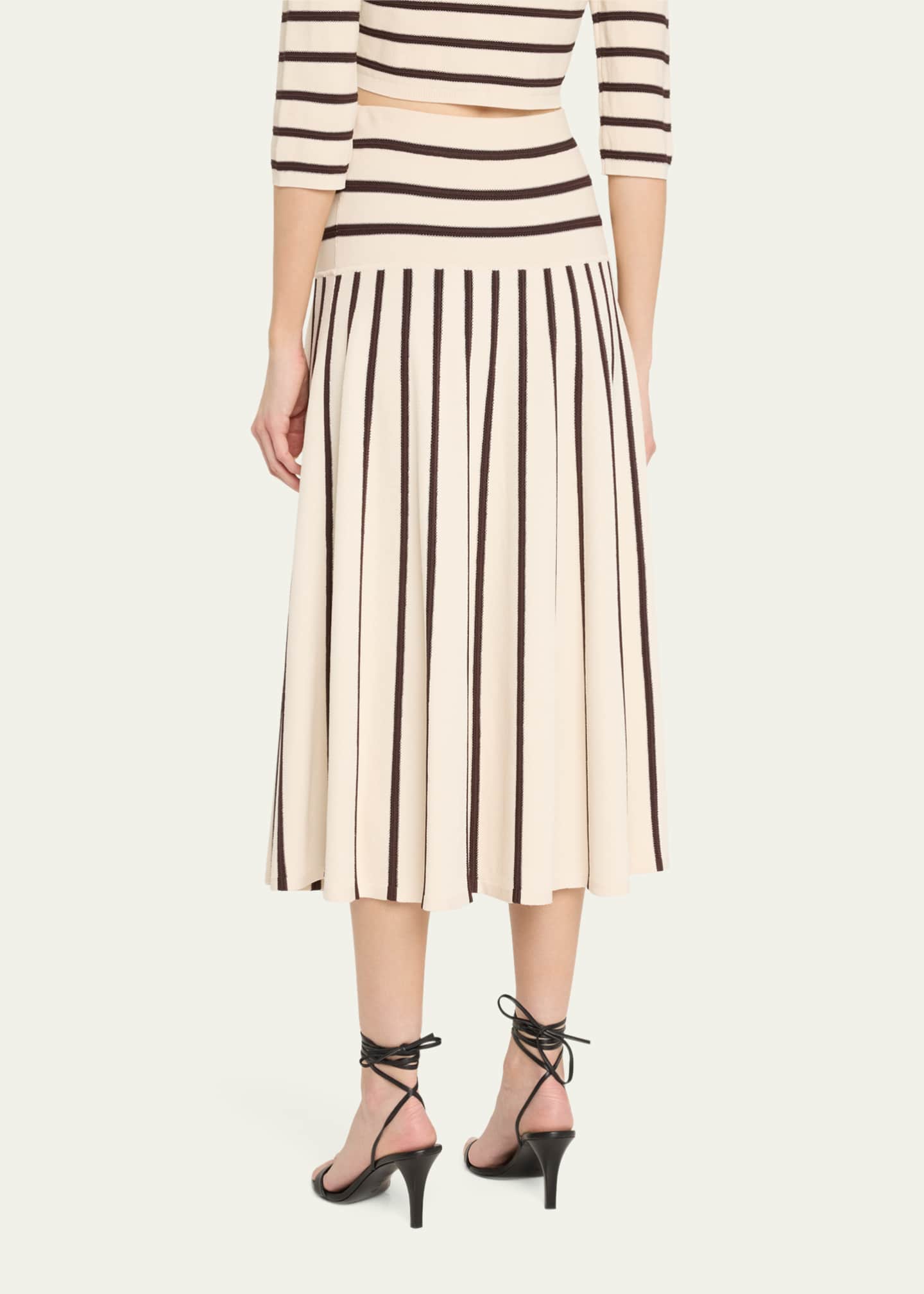 Zimmermann Illuminate Stripe Midi Skirt Image 3 of 5