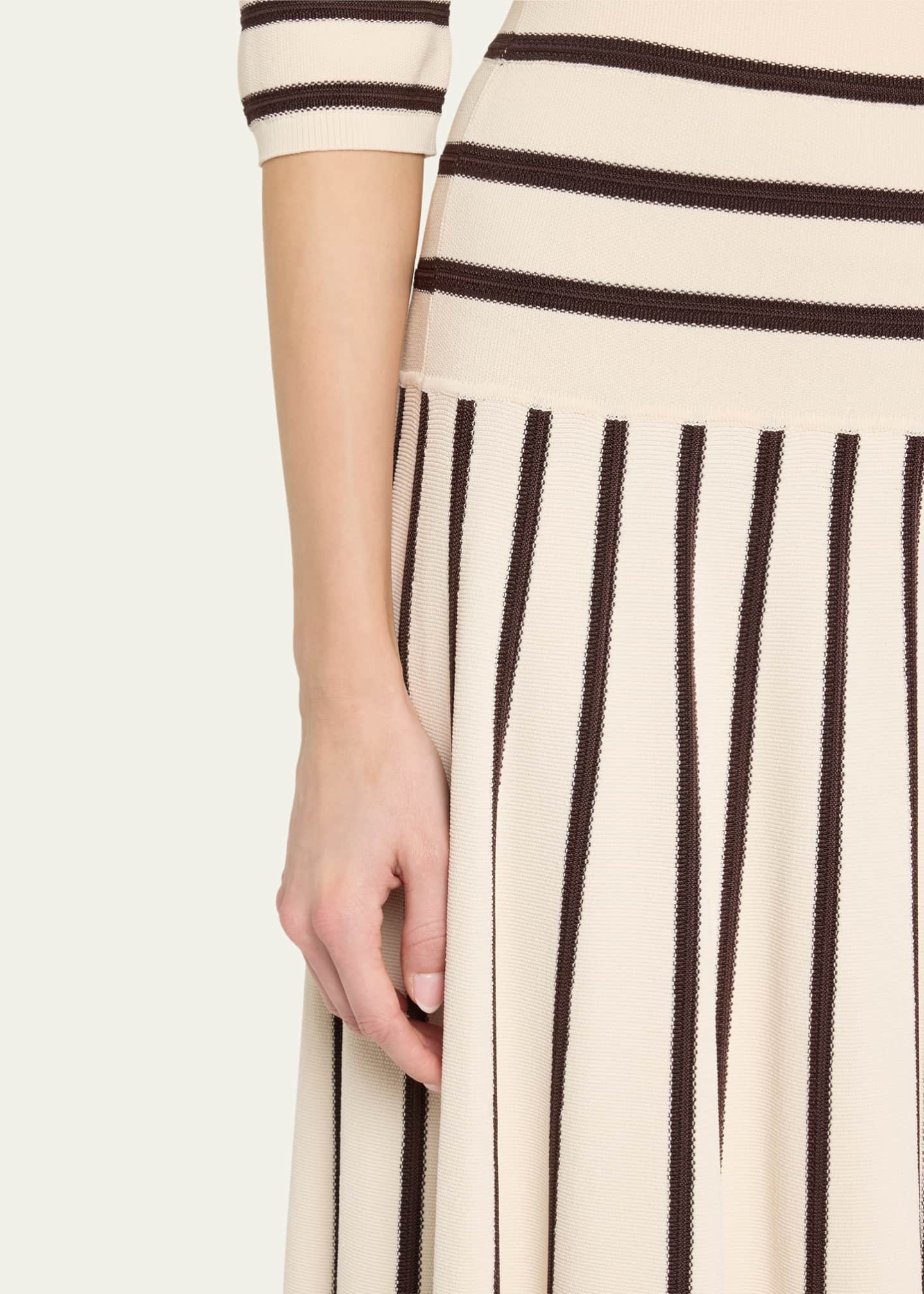 Zimmermann Illuminate Stripe Midi Skirt Image 5 of 5