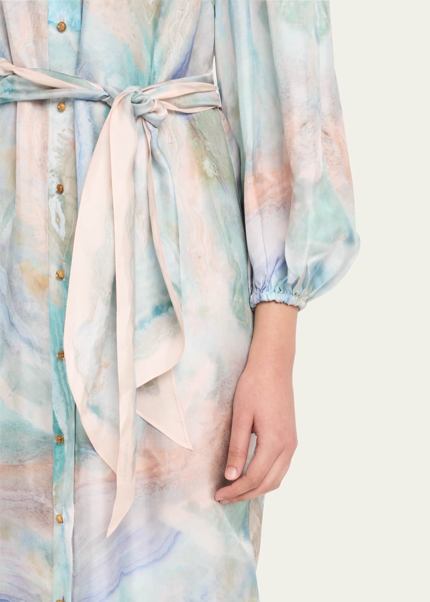 Zimmermann Illuminate Midi Shirtdress Image 5 of 5
