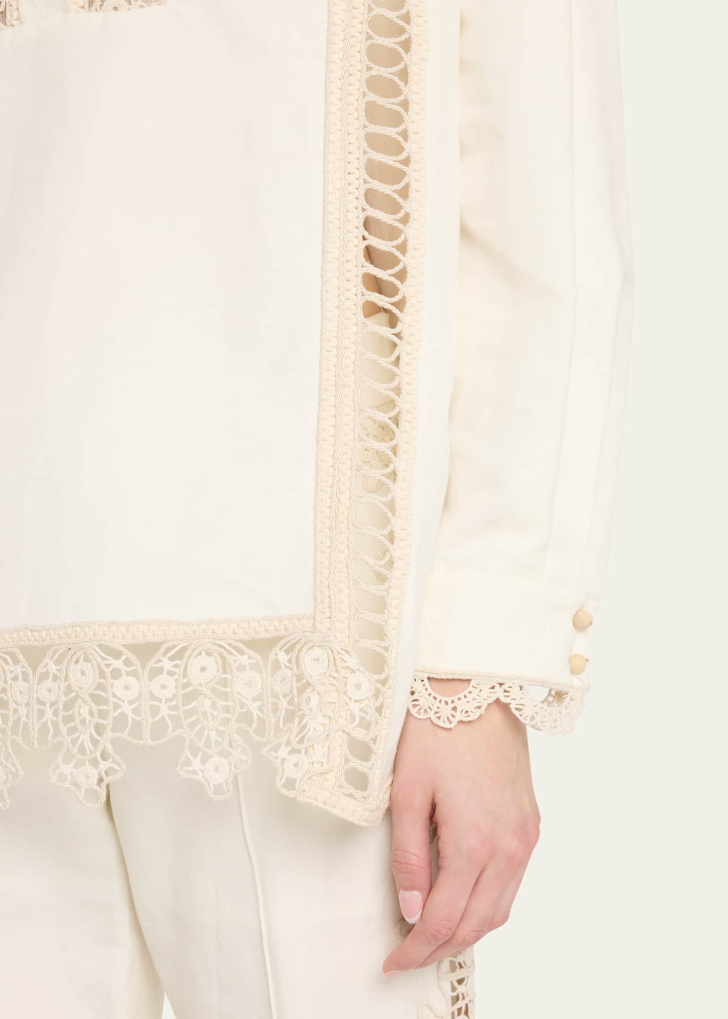 Zimmermann Illuminate Trimmed Shirt Image 5 of 5