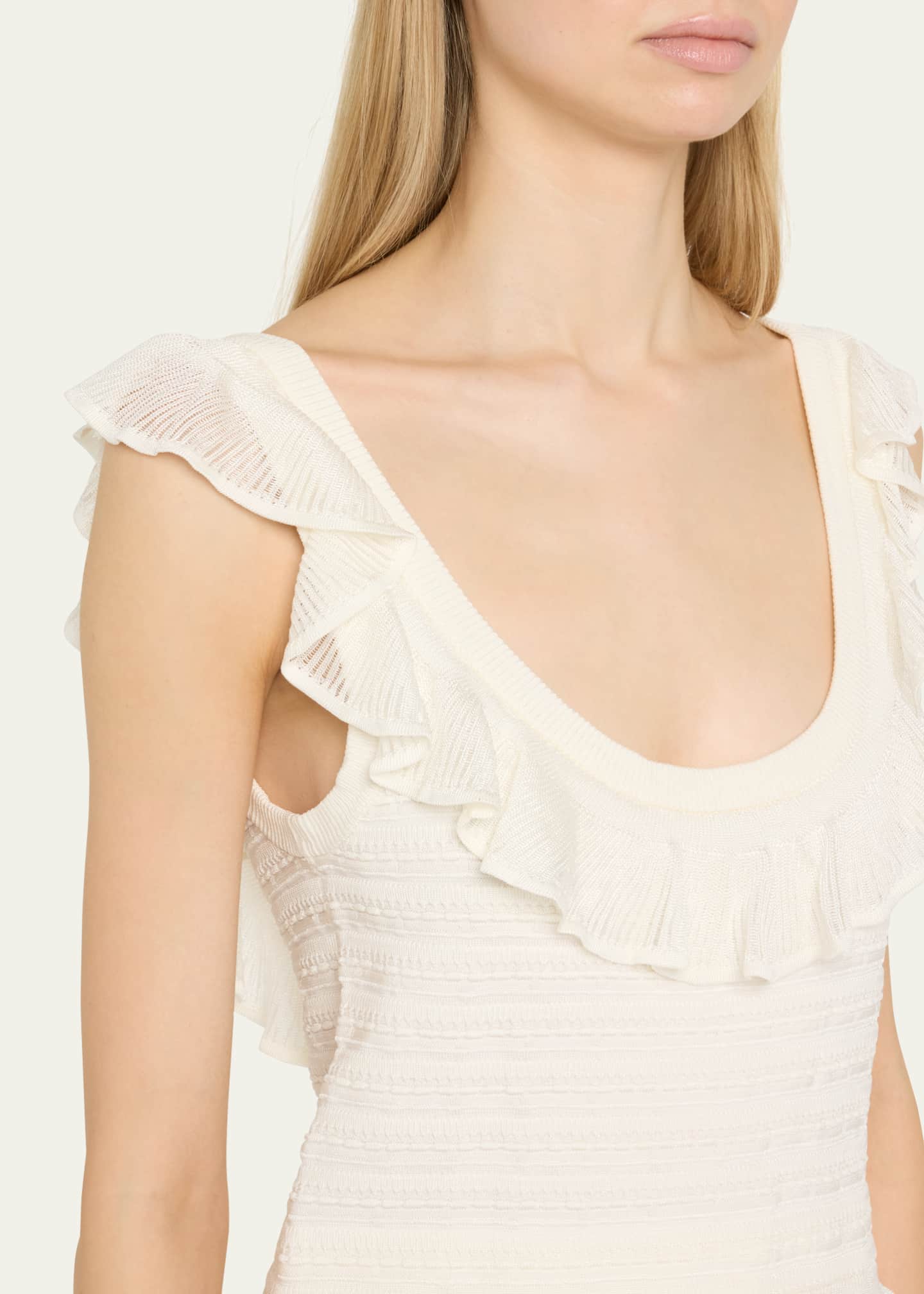 LACE FRILL MINI DRESS_WHITE - crank | 60% - Asian Fashion