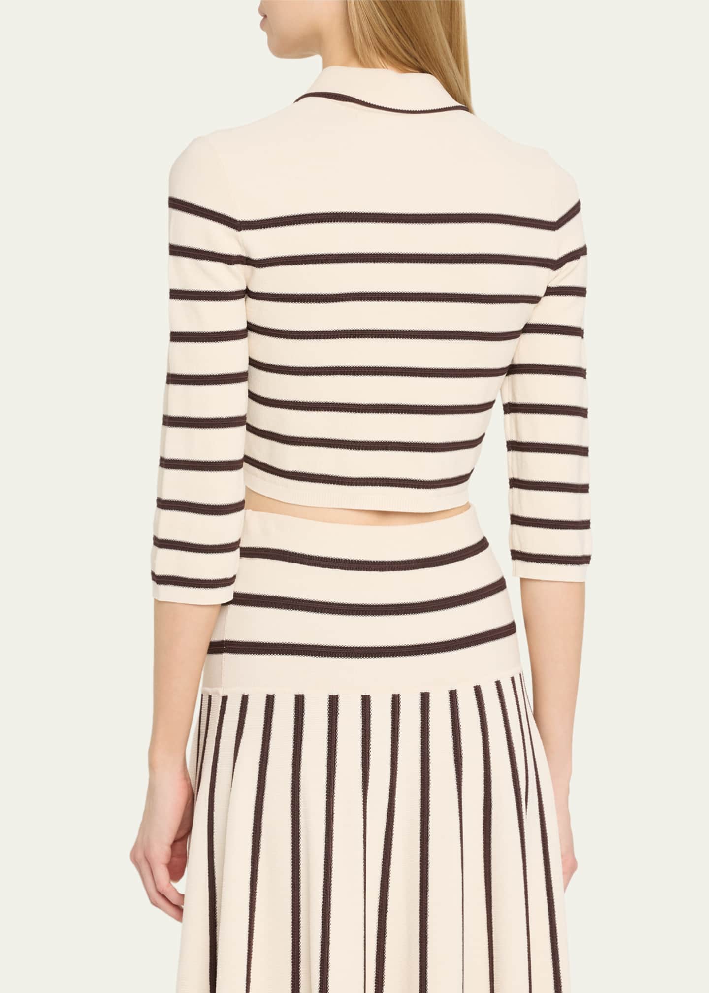 Zimmermann Illuminate Stripe Polo Top Image 3 of 5