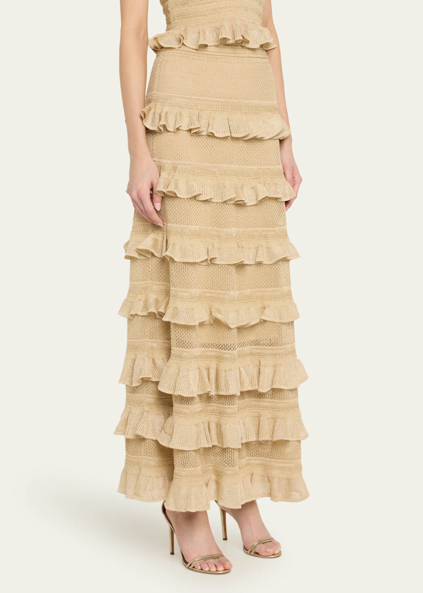 Zimmermann Illuminate Lace Frill Skirt Image 4 of 5