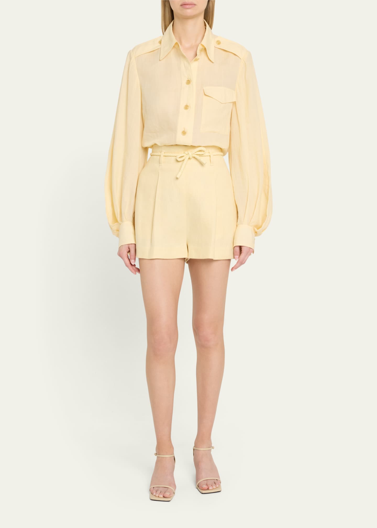 Zimmermann Ramie Utility Shirt Image 2 of 5