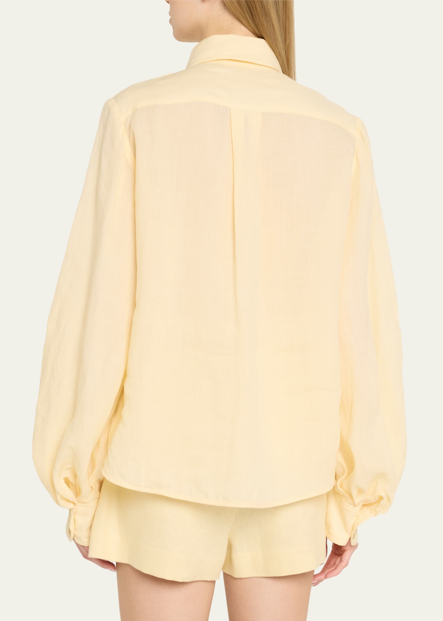 Zimmermann Ramie Utility Shirt Image 3 of 5