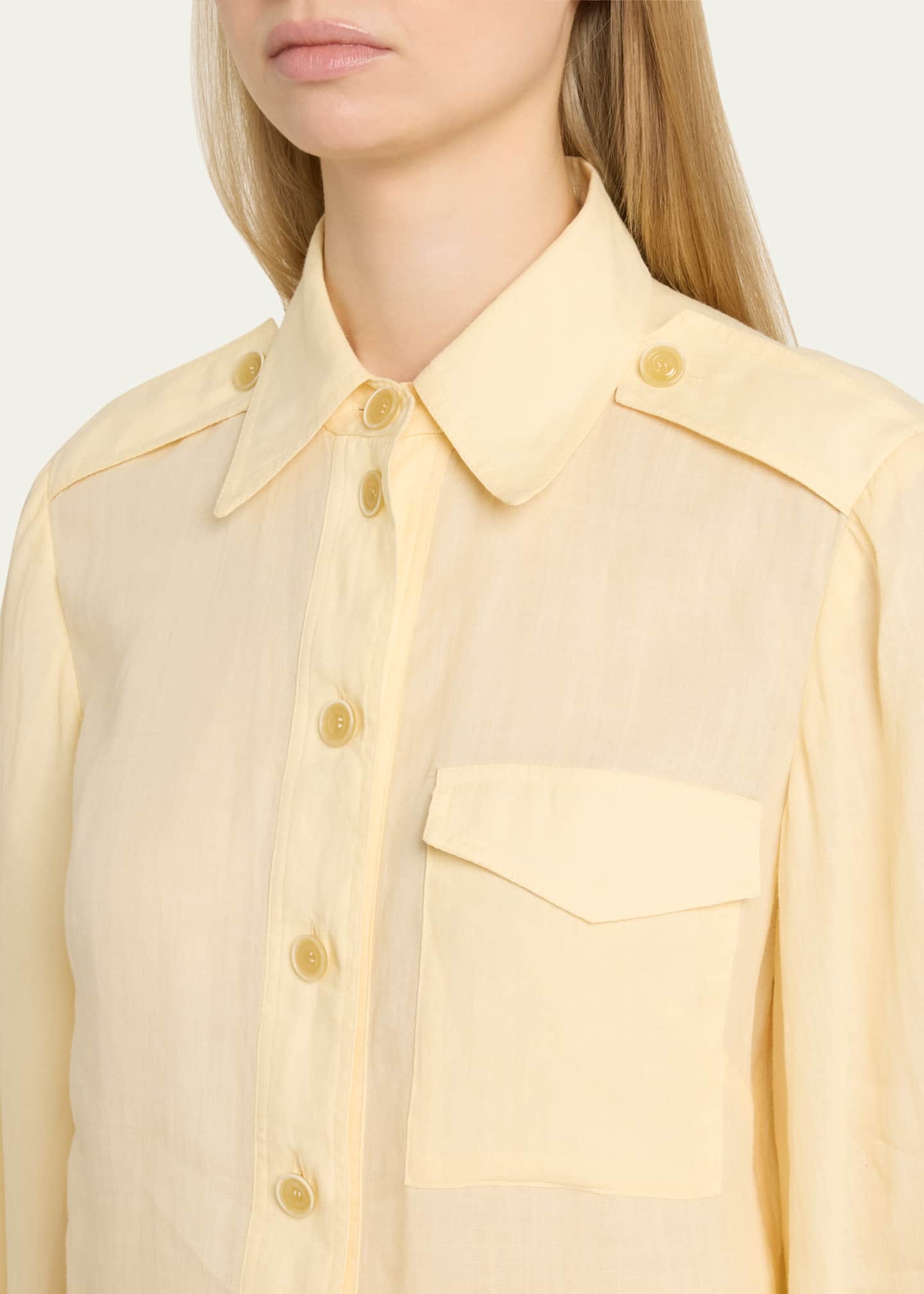 Zimmermann Ramie Utility Shirt Image 5 of 5