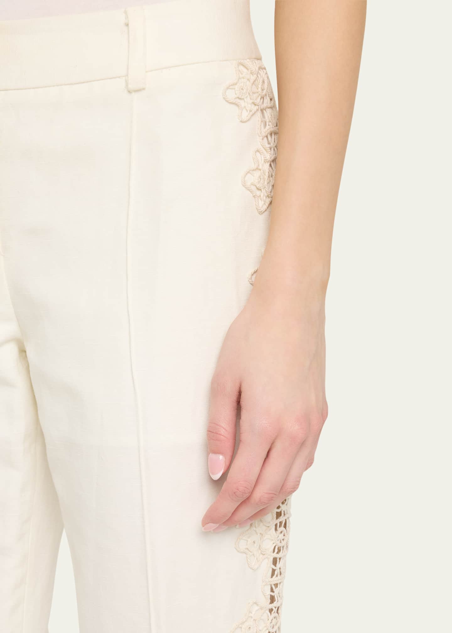 Zimmermann Illuminate Trimmed Flare Pants Image 5 of 5