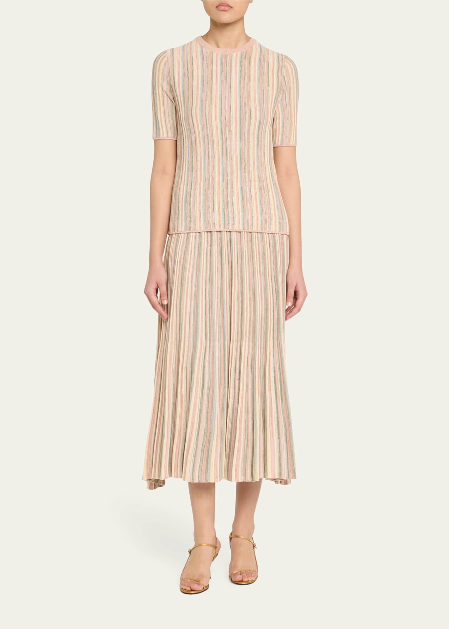 Zimmermann Illuminate Stripe Mouline Tee Image 2 of 5