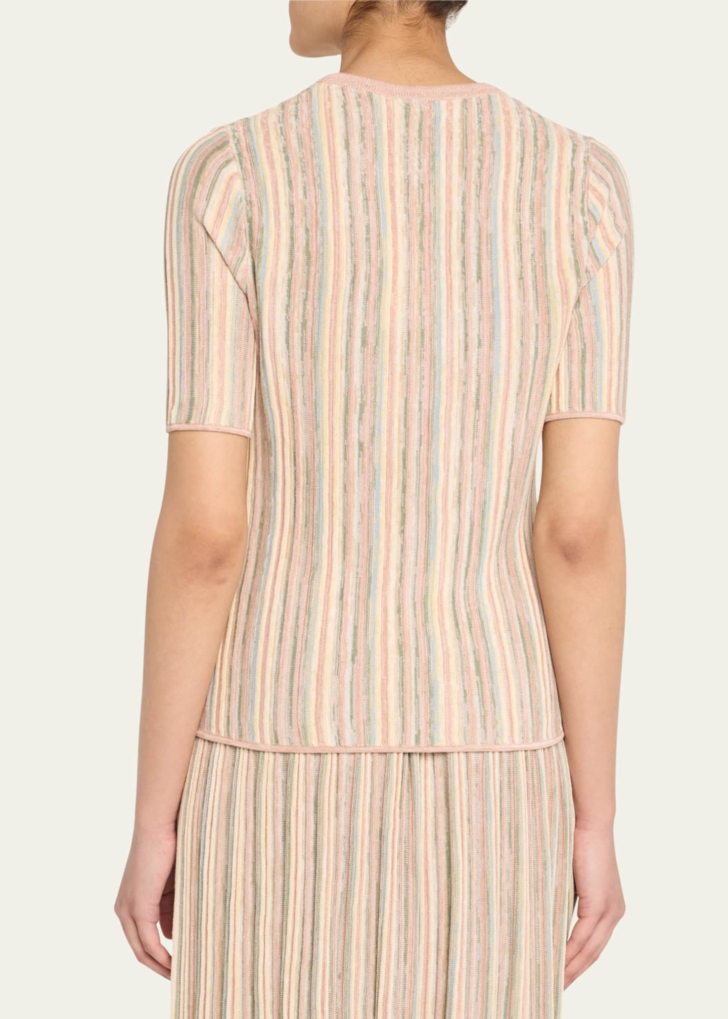Zimmermann Illuminate Stripe Mouline Tee Image 3 of 5