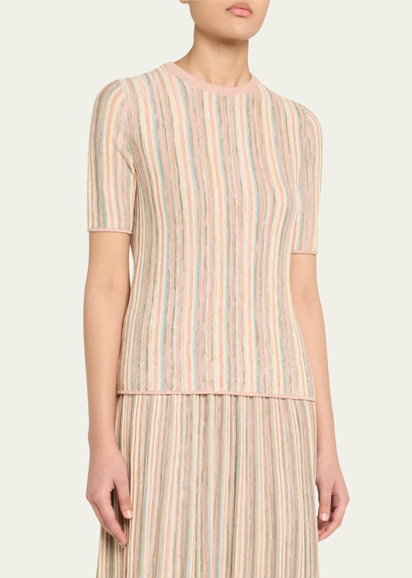 Zimmermann Illuminate Stripe Mouline Tee Image 4 of 5