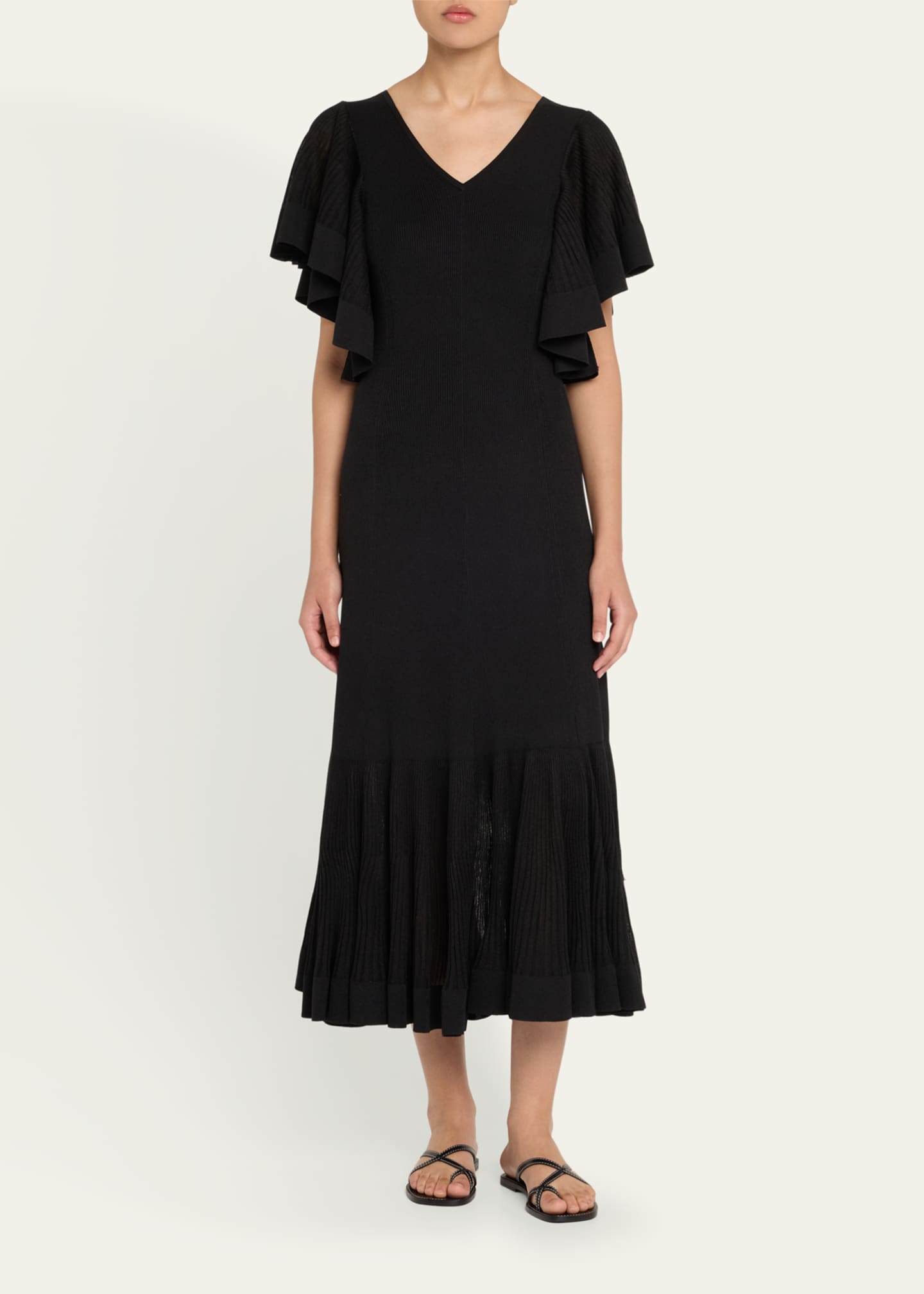 Zimmermann Illuminate Pleated Frill Maxi Dress Image 2 of 5
