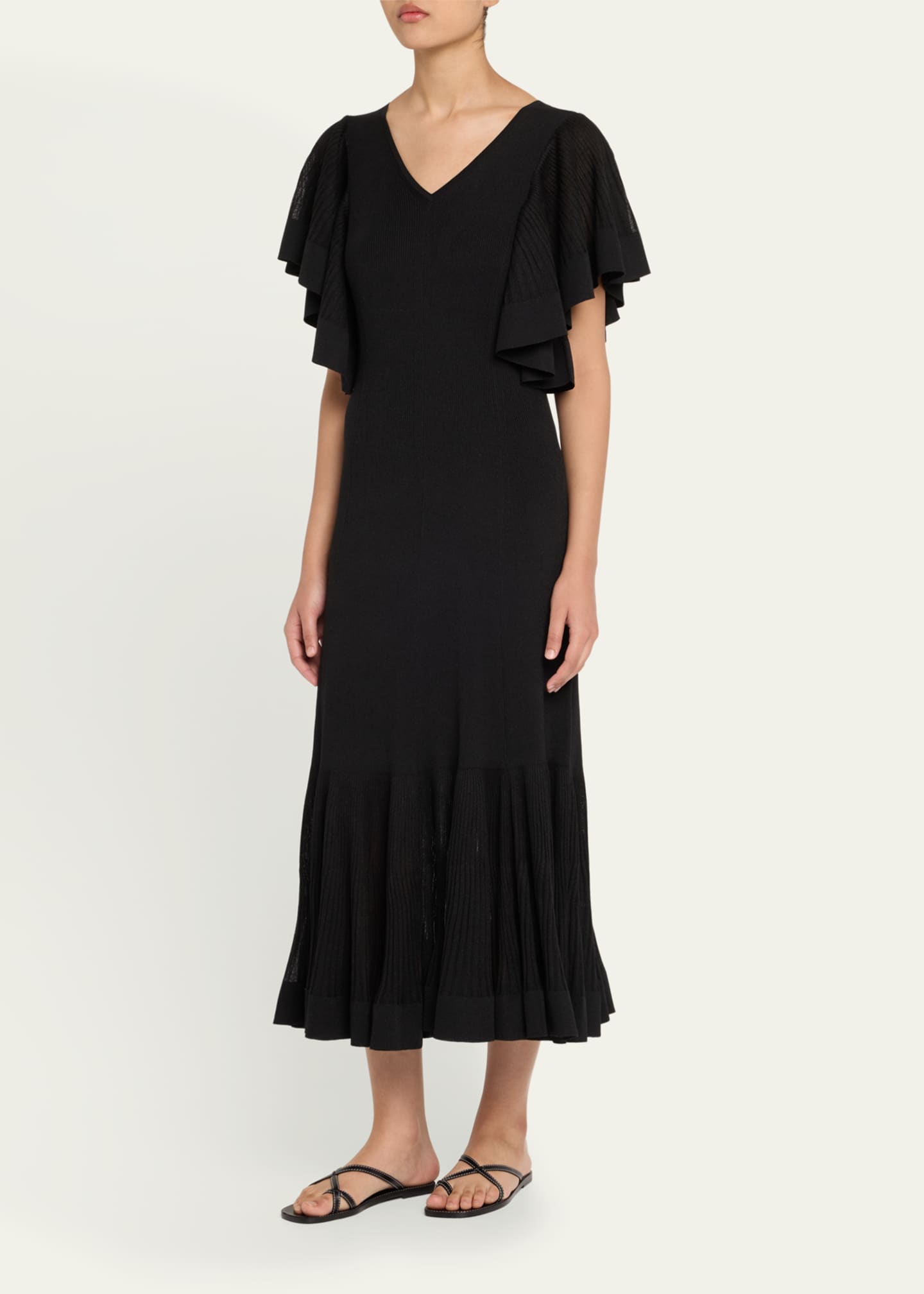 Zimmermann Illuminate Pleated Frill Maxi Dress Image 4 of 5