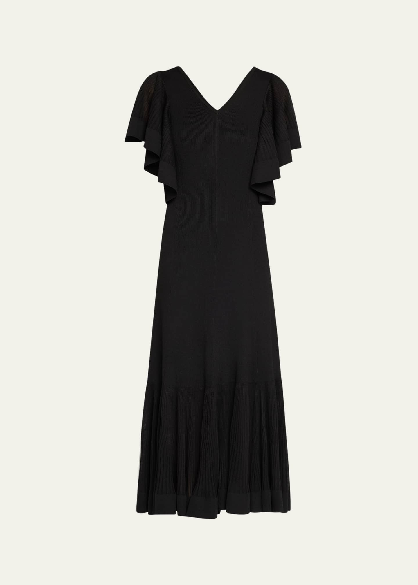 Zimmermann Illuminate Pleated Frill Maxi Dress Image 1 of 5