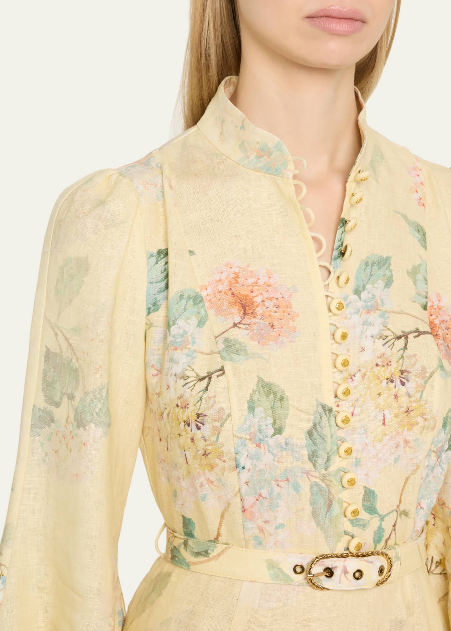 Zimmermann Illuminate Peplum Midi Dress Image 5 of 5