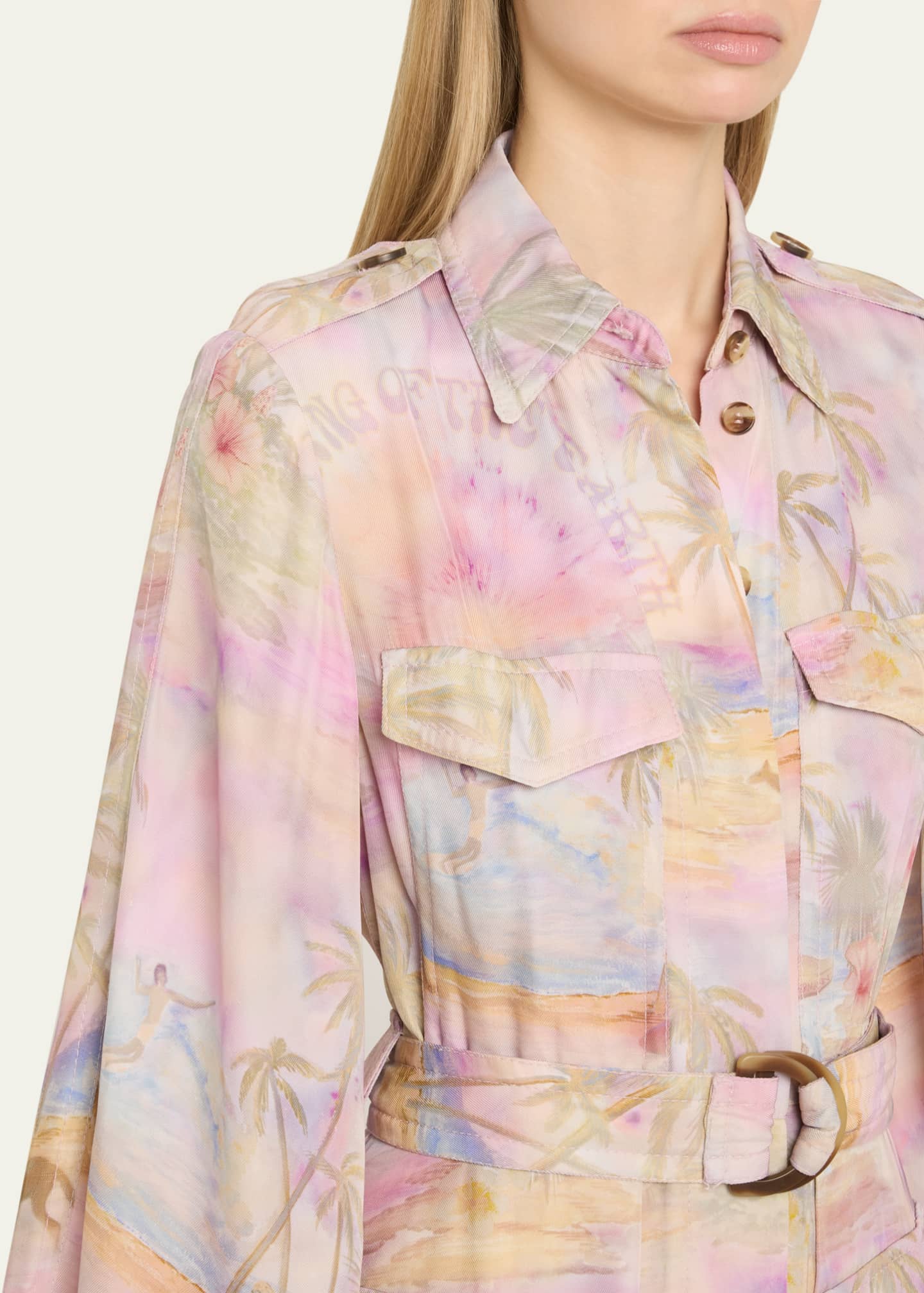 Zimmermann Dawning Cargo Mini Dress Image 5 of 5