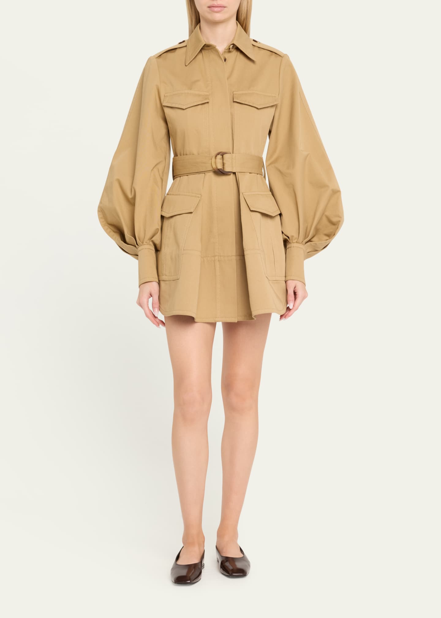 Zimmermann Illuminate Cargo Mini Dress Image 2 of 5