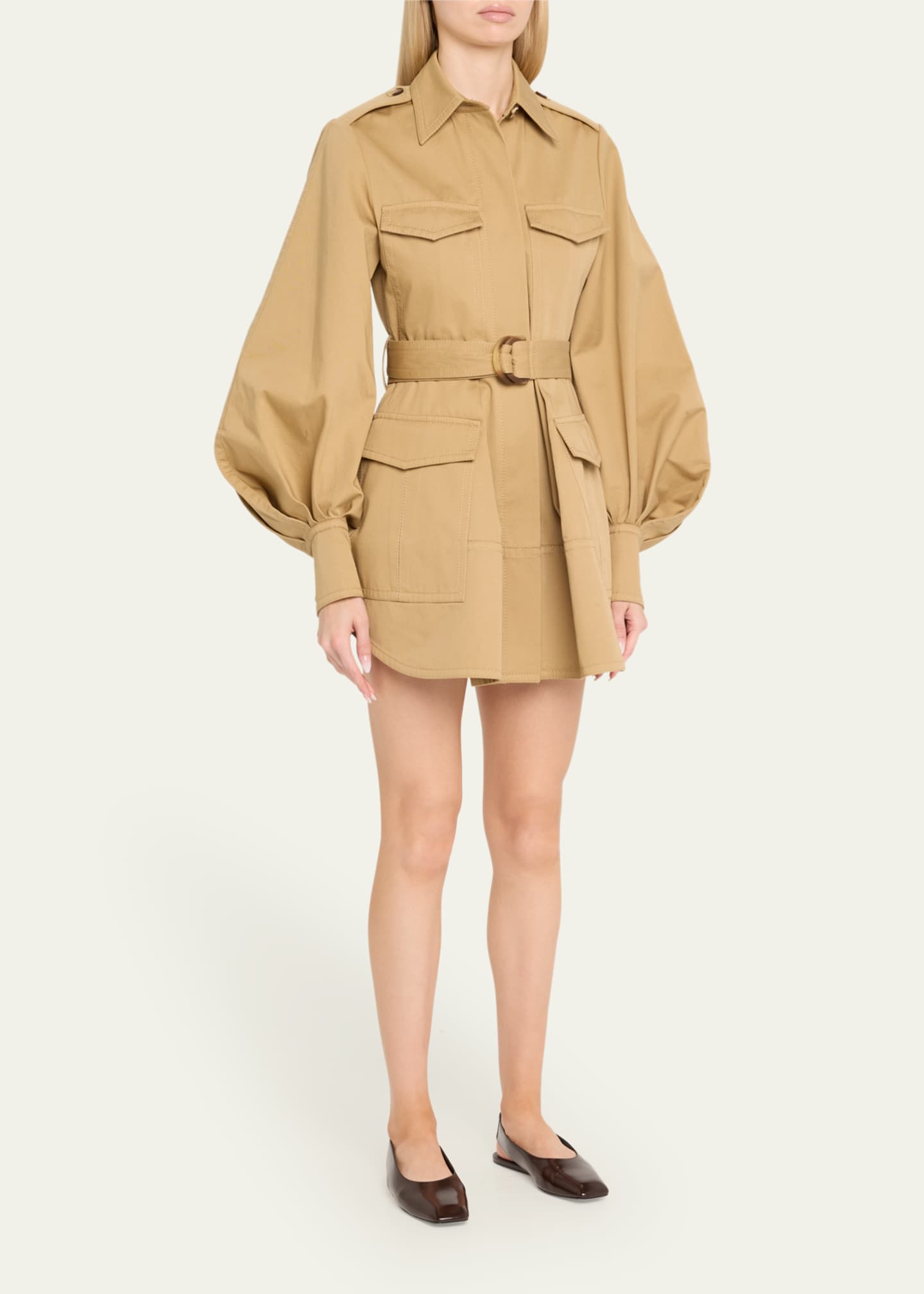 Zimmermann Illuminate Cargo Mini Dress Image 4 of 5