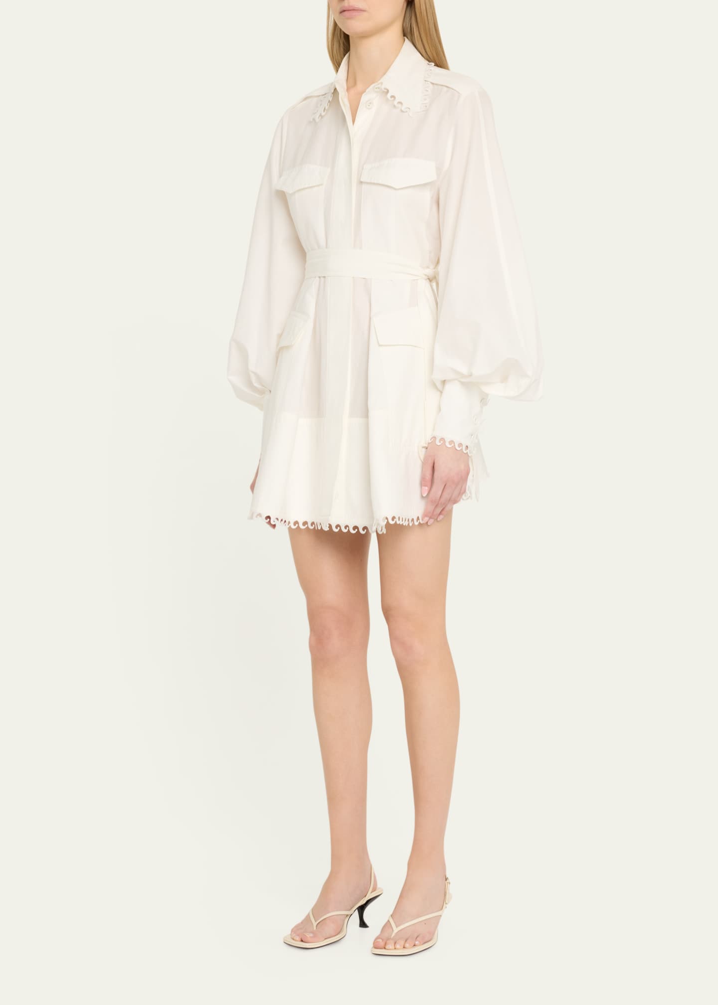 Zimmermann Illuminate Utility Mini Dress Image 4 of 5