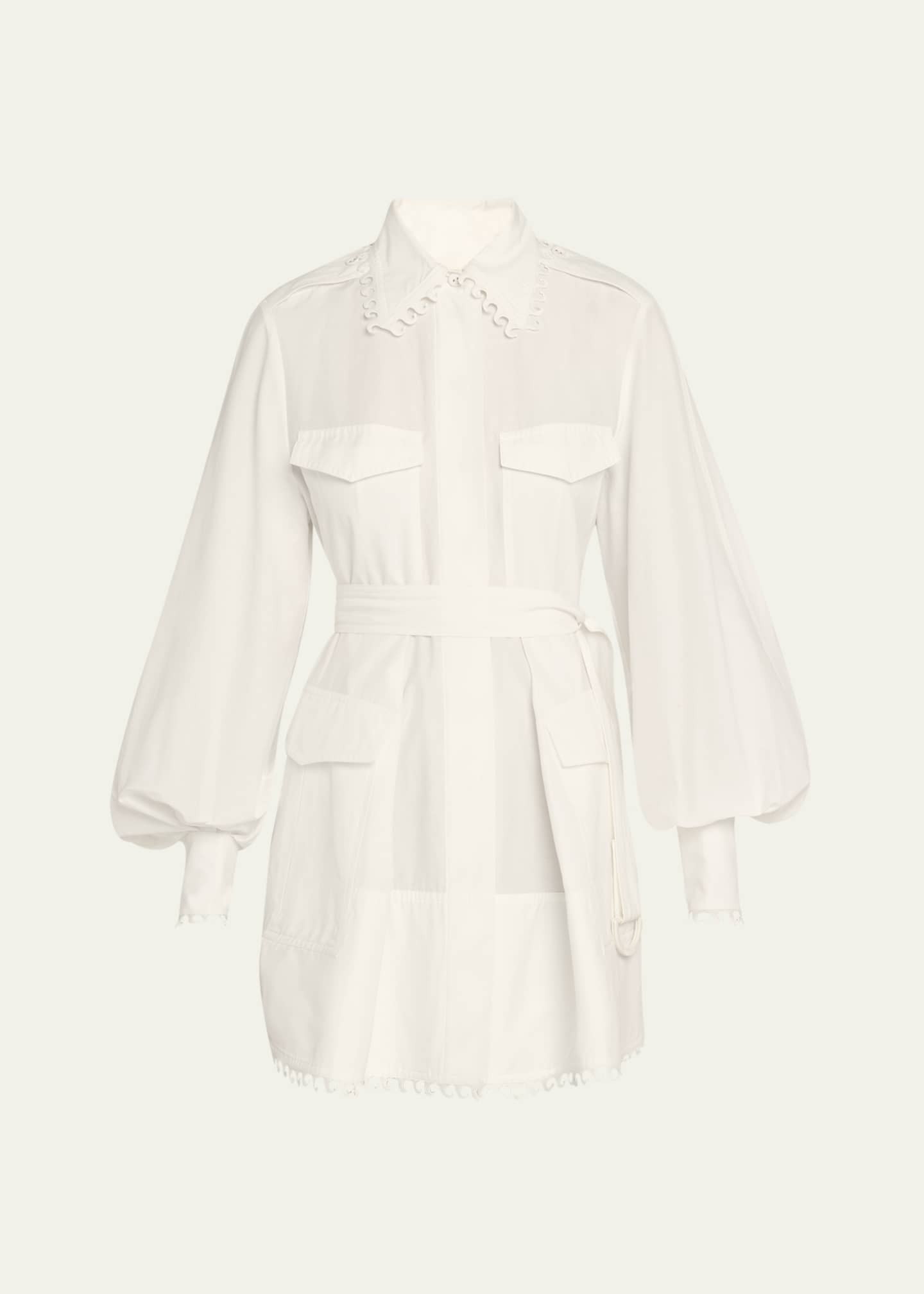 Zimmermann Illuminate Utility Mini Dress Image 1 of 5