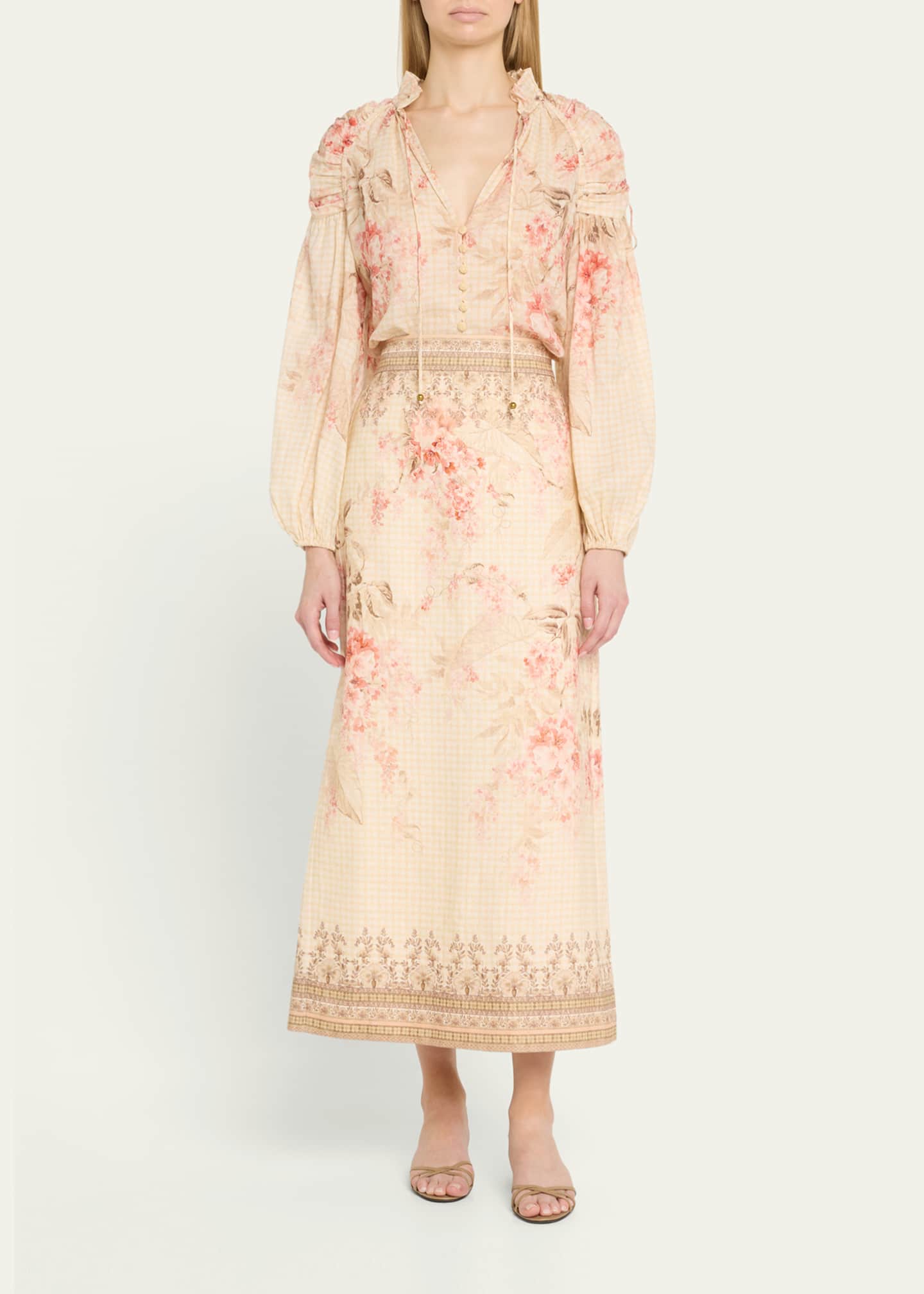 Zimmermann Illuminate Pencil Midi Skirt Image 2 of 5