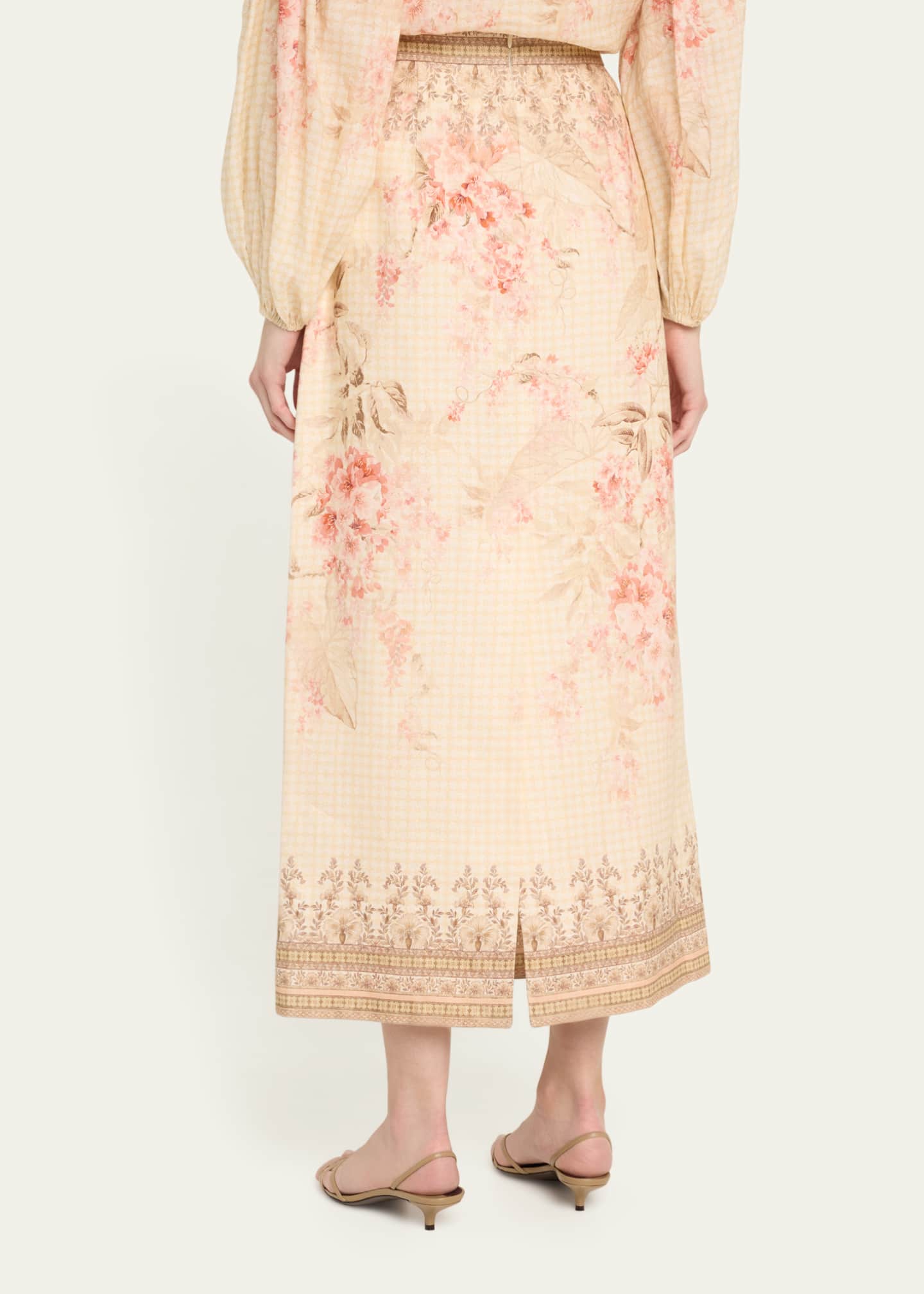 Zimmermann Illuminate Pencil Midi Skirt Image 3 of 5