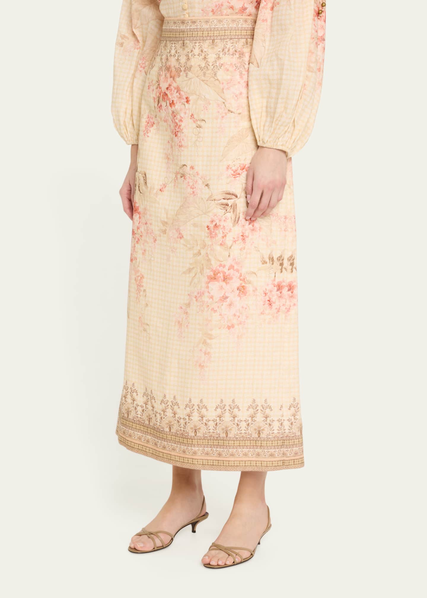 Zimmermann Illuminate Pencil Midi Skirt Image 4 of 5